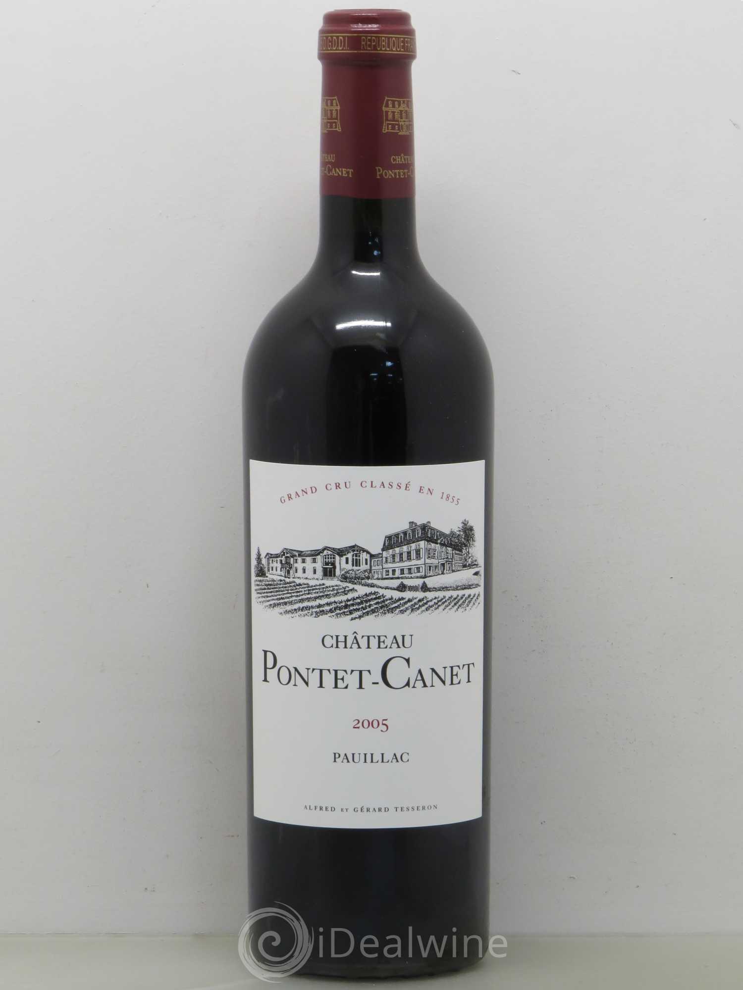 Château Pontet Canet 5ème Grand Cru Classé 2005 - Lot de 1 bouteille - 0