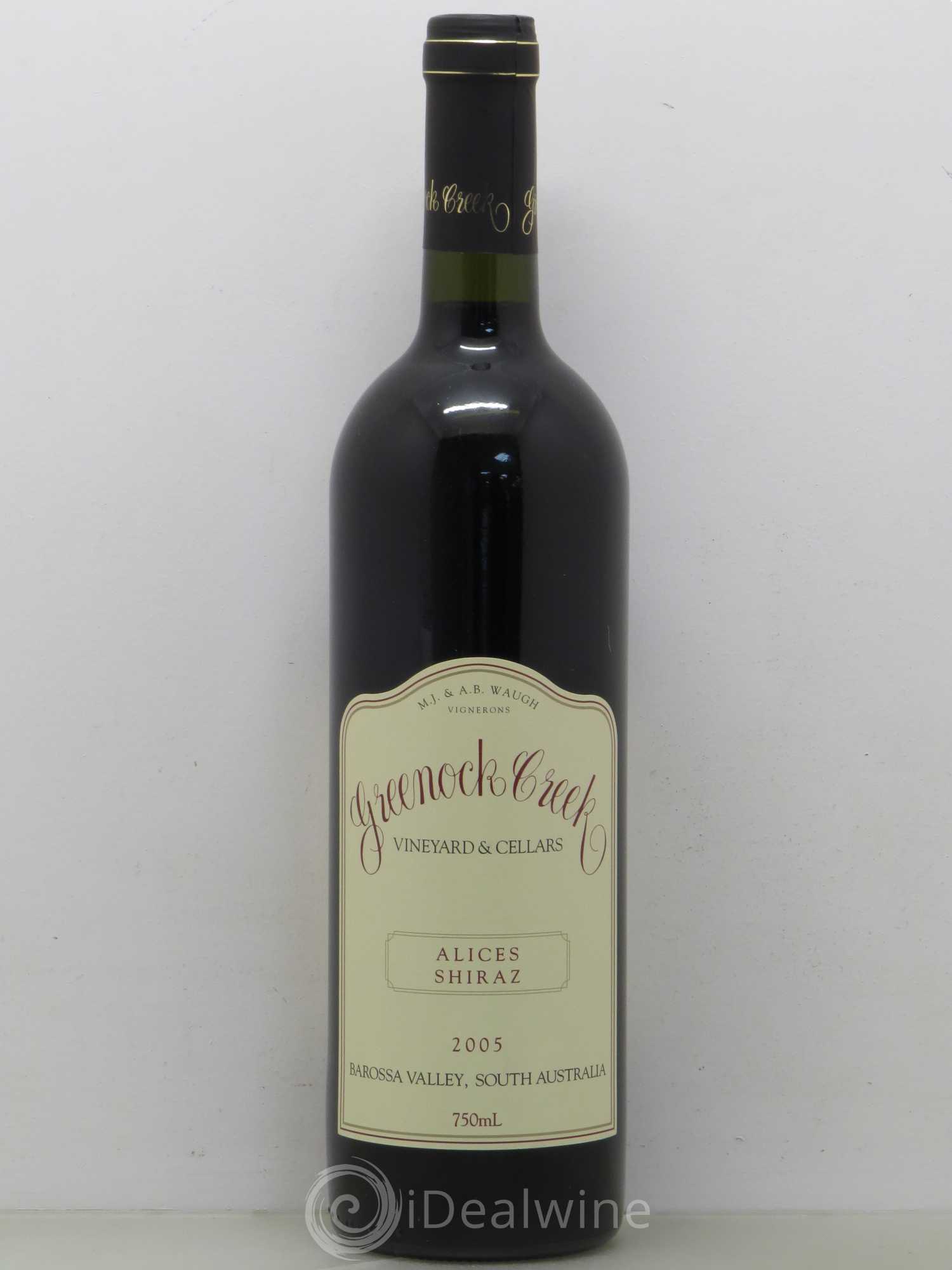 Australie Greenock Creek Vineyards & Cellars Alices Block Shiraz Barossa Valley 2005 - Posten von 1 Flasche - 0