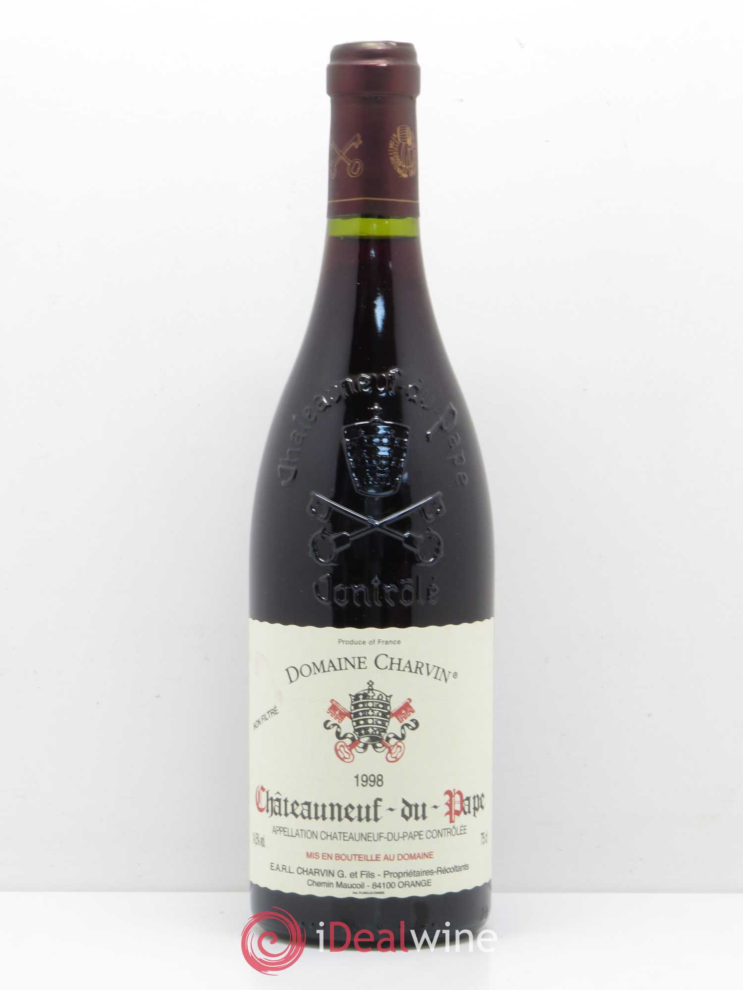 Châteauneuf-du-Pape Charvin (Domaine) 1998 - Lot de 1 bouteille - 0