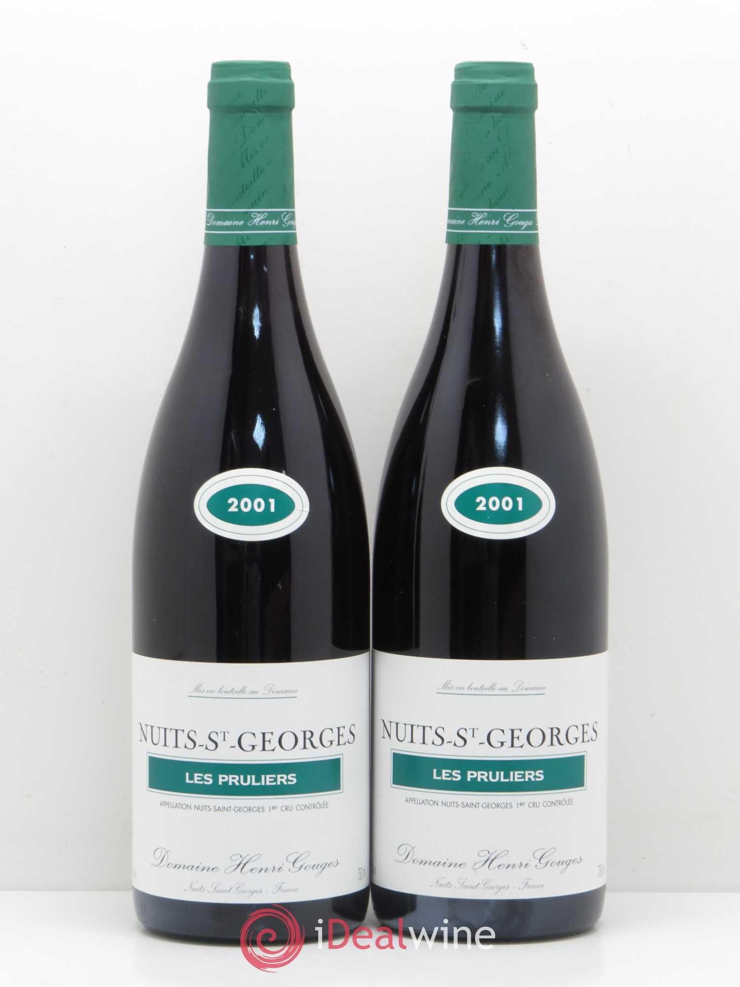 Nuits-Saint-Georges 1er Cru Les Pruliers Henri Gouges 2001 - Lot de 2 bouteilles - 0