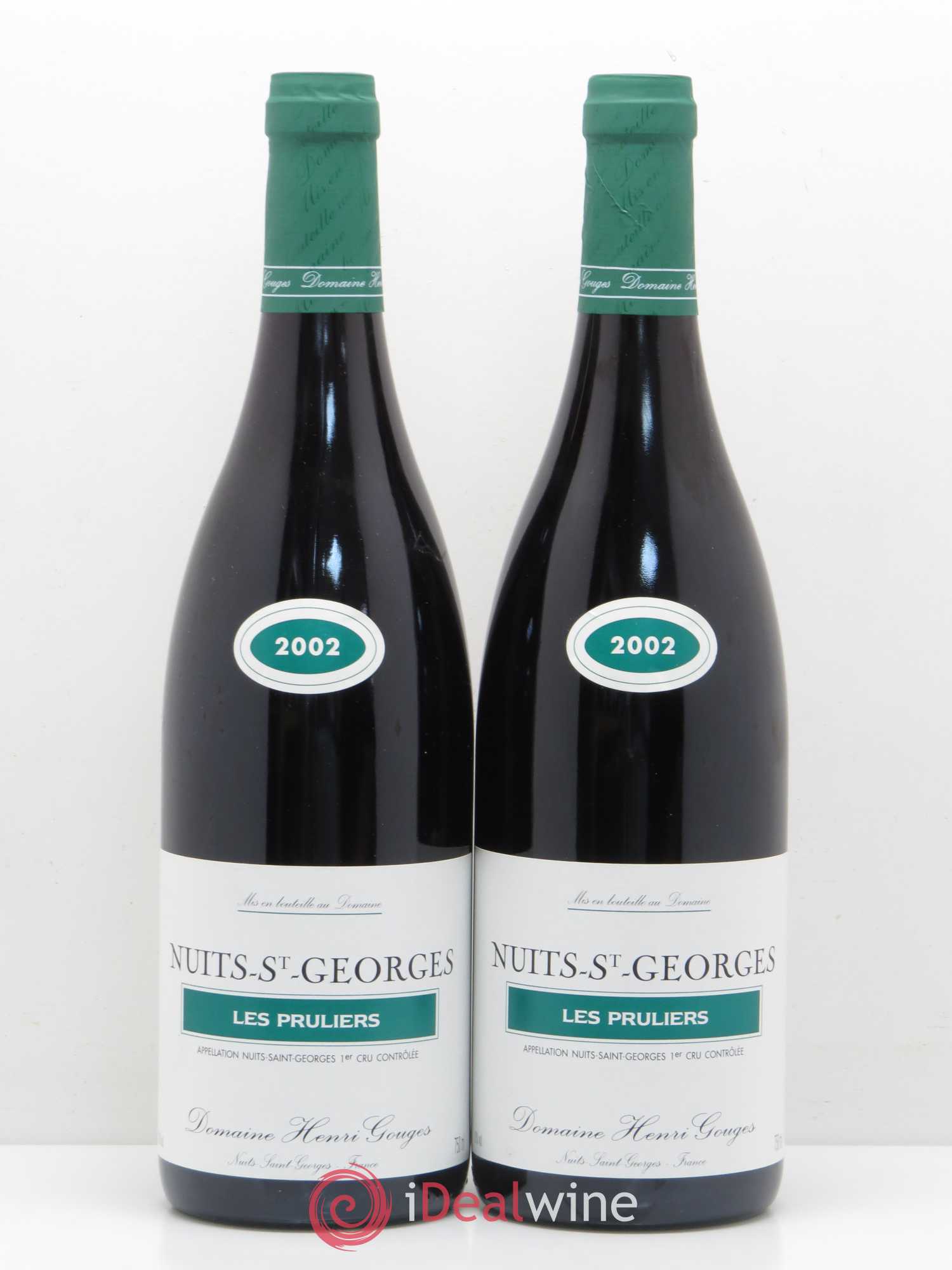 Nuits-Saint-Georges 1er Cru Les Pruliers Henri Gouges 2002 - Lotto di 2 bottiglie - 0