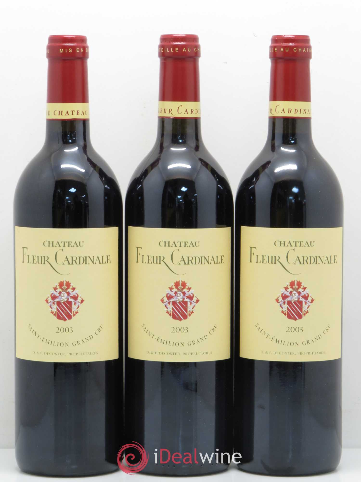 Château Fleur Cardinale Grand Cru Classé 2003 - Lot de 3 bouteilles - 0