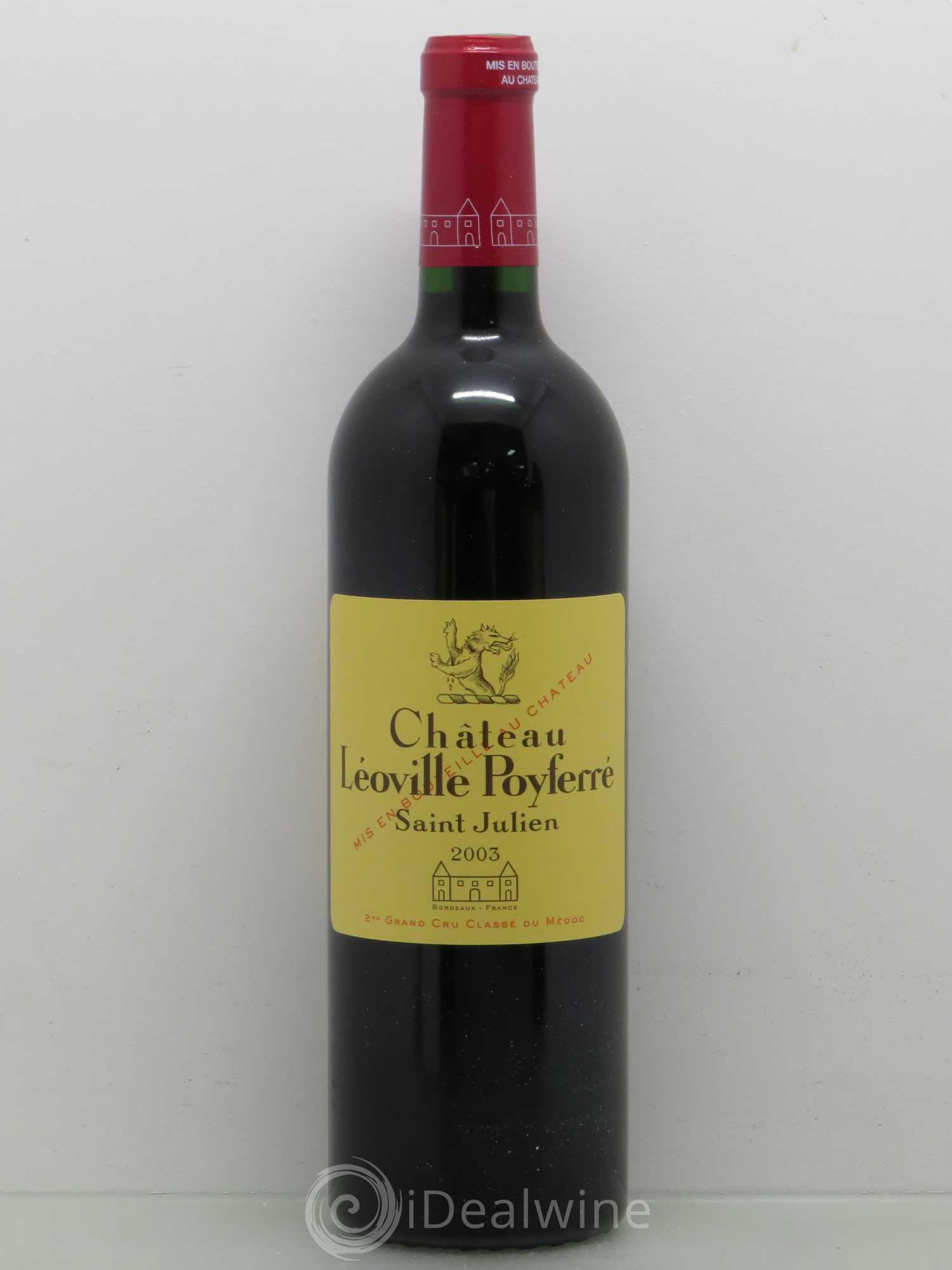 Château Léoville Poyferré 2ème Grand Cru Classé 2003 - Lot de 1 bouteille - 0
