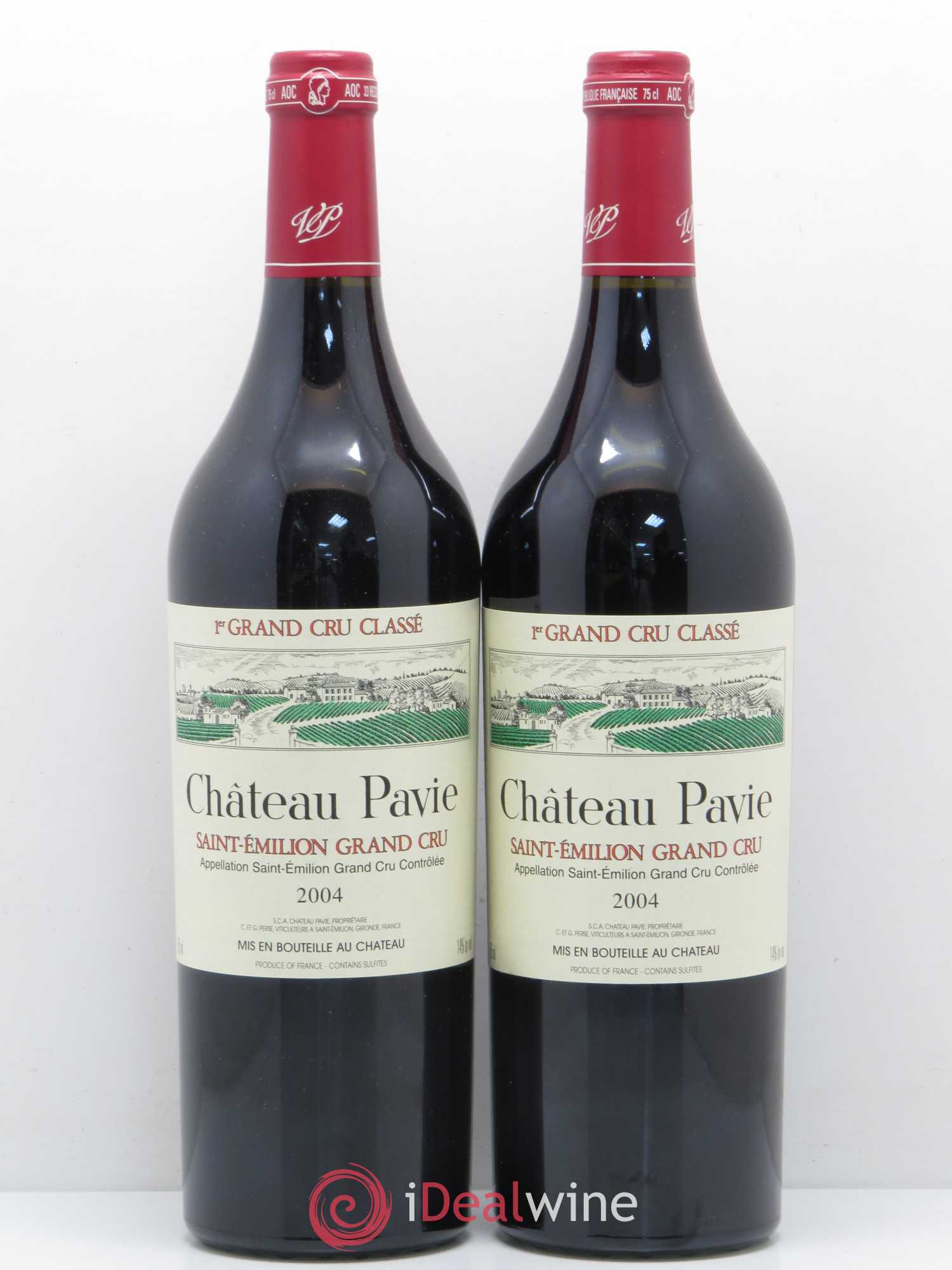 Château Pavie 1er Grand Cru Classé A 2004 - Lot de 2 bouteilles - 0