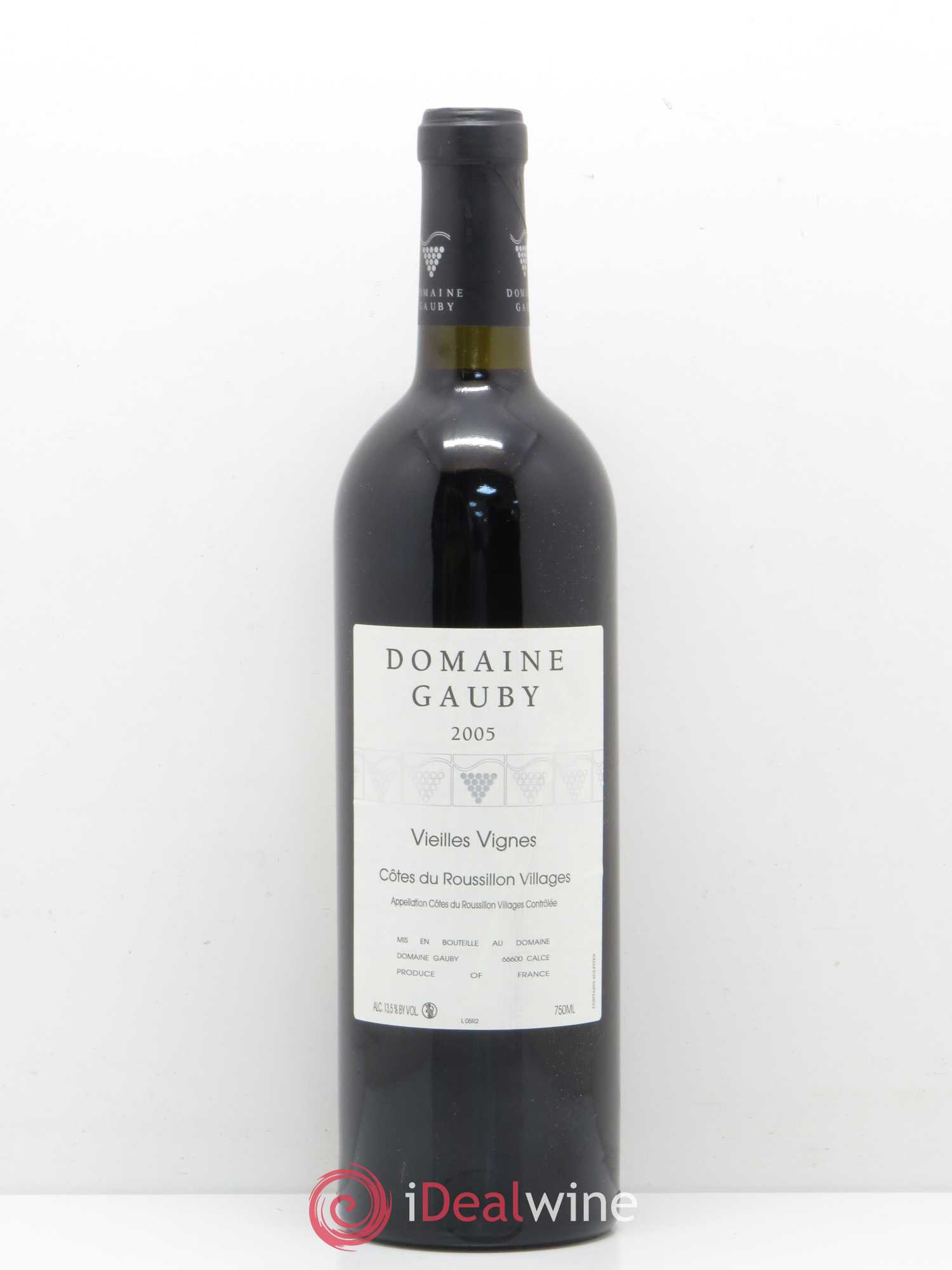 Côtes du Roussillon Villages Vieilles vignes Gauby (Domaine) 2005 - Lot de 1 bouteille - 0