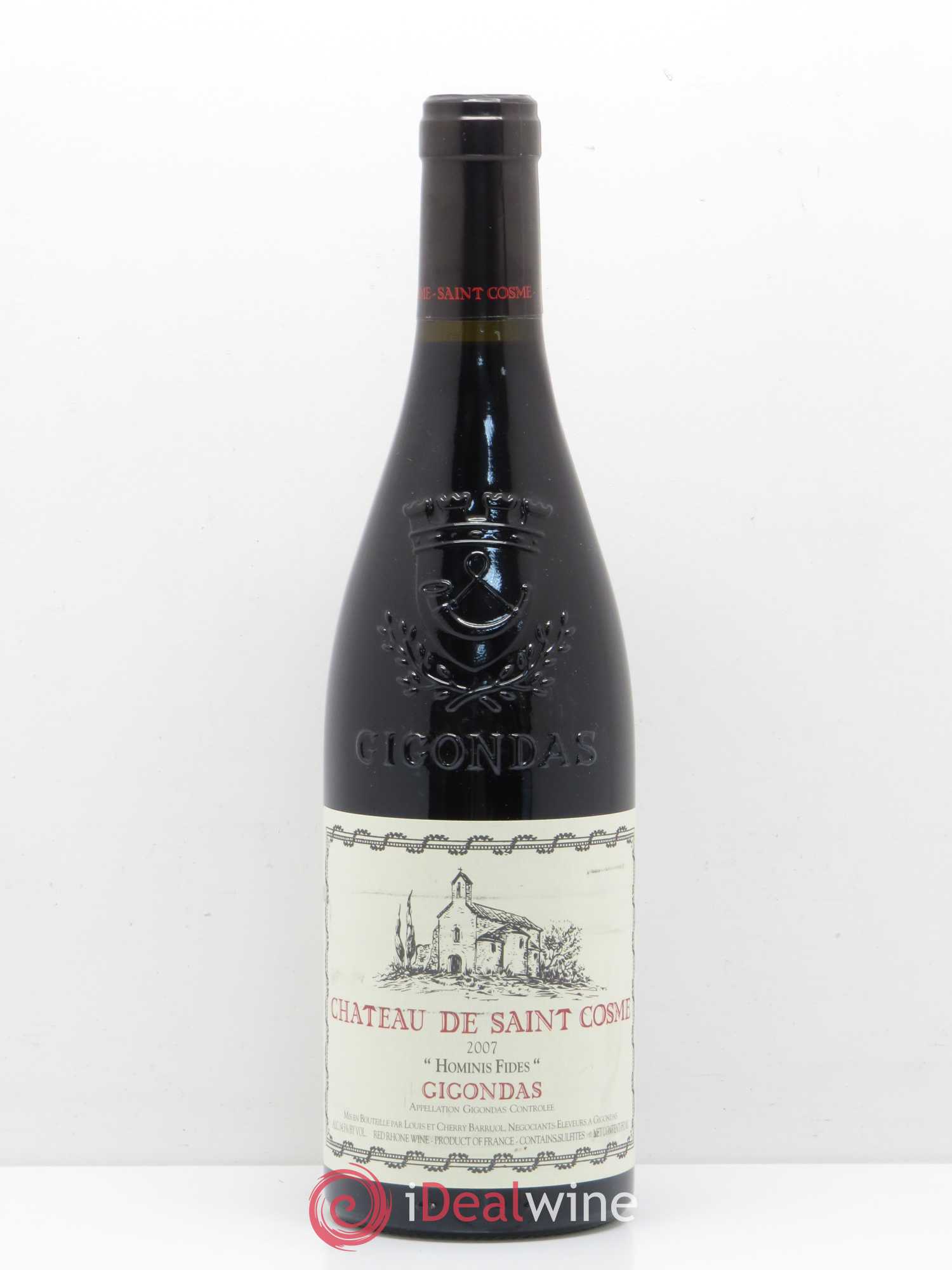 Gigondas Hominis Fides Saint Cosme 2007 - Lot de 1 bouteille - 0