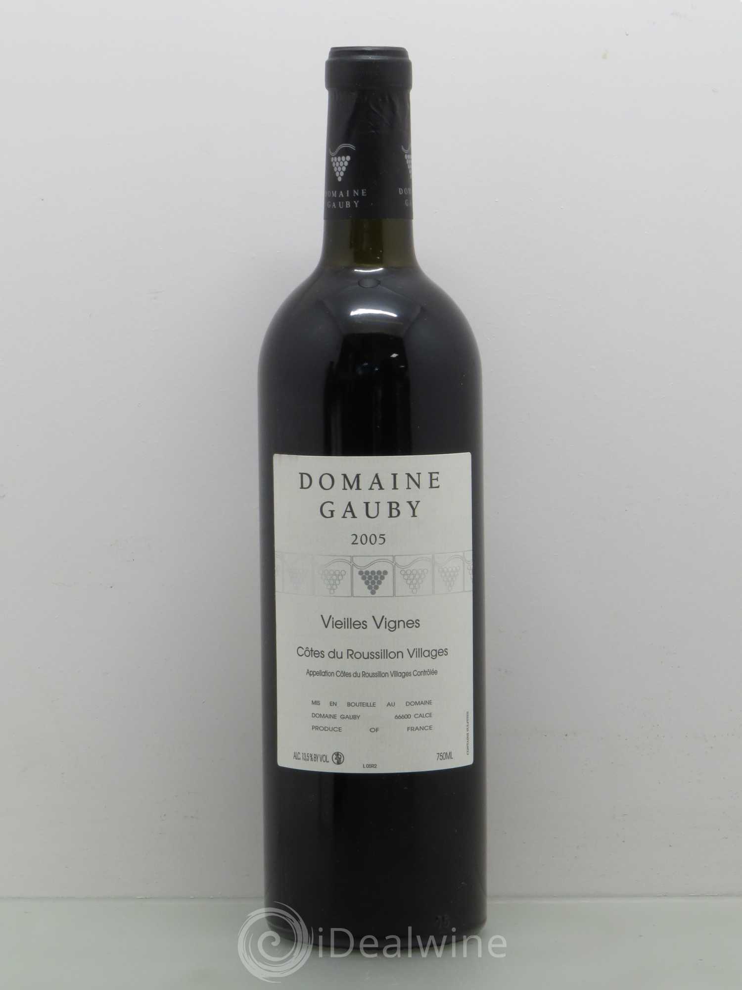 Côtes du Roussillon Villages Vieilles vignes Gauby (Domaine) 2005 - Lot de 1 bouteille - 0