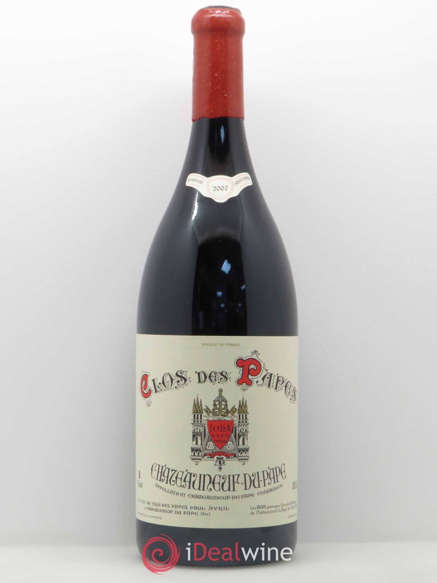Châteauneuf-du-Pape Clos des Papes - Paul Avril 2007 - Lot de 1 double magnum - 0