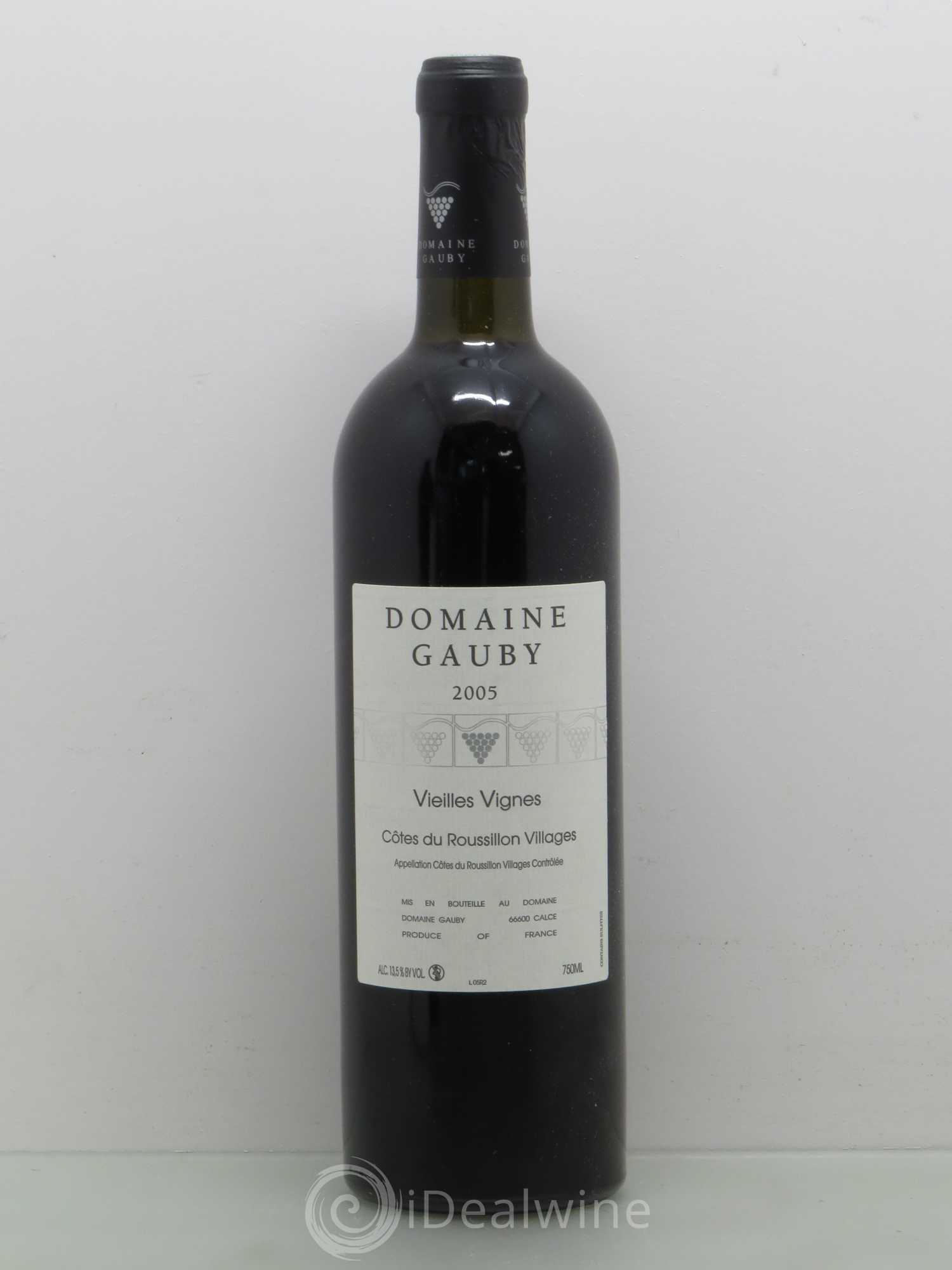 Côtes du Roussillon Villages Vieilles vignes Gauby (Domaine) 2005 - Lot de 1 bouteille - 0