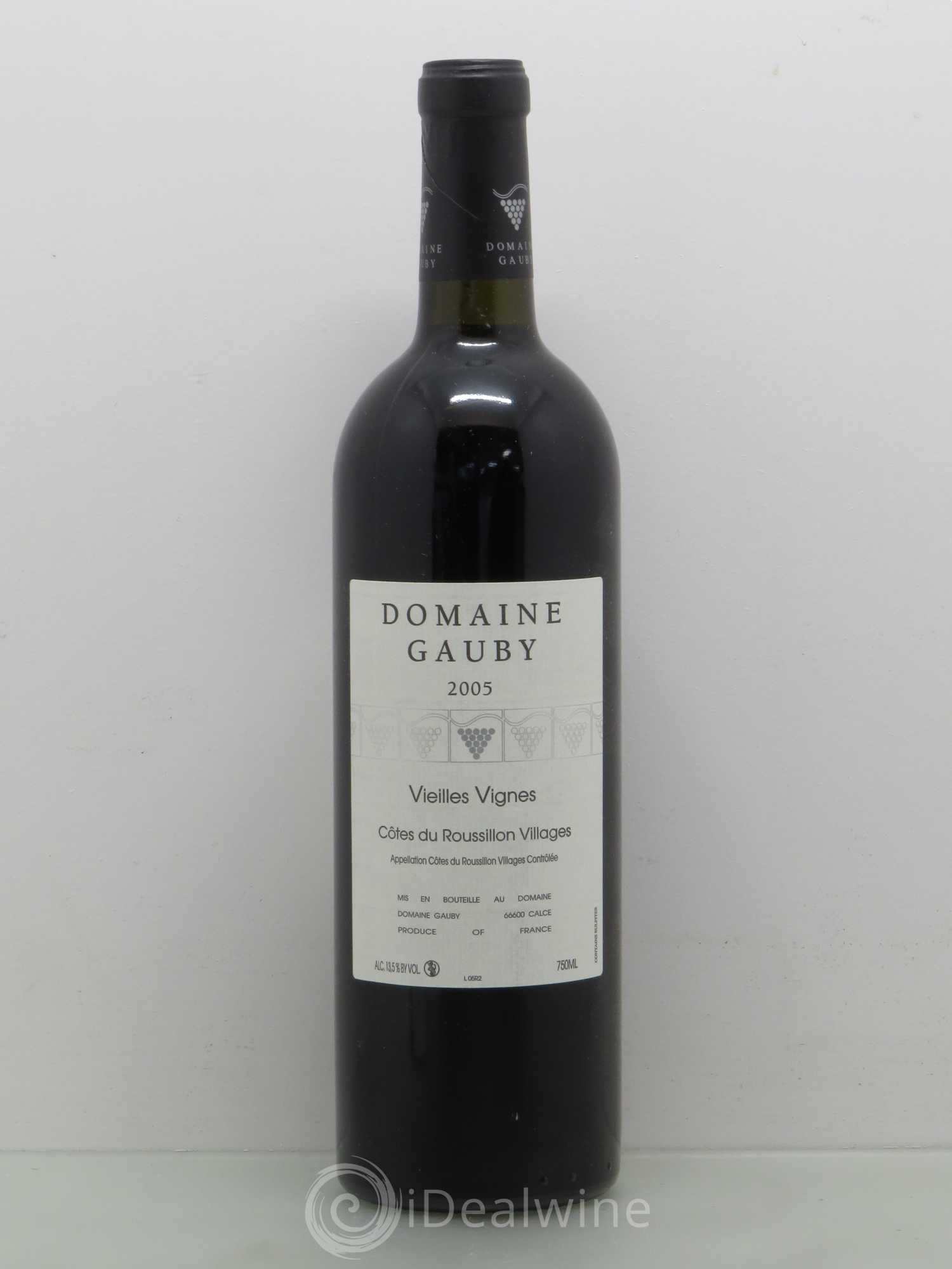 Côtes du Roussillon Villages Vieilles vignes Gauby (Domaine) 2005 - Lot de 1 bouteille - 0