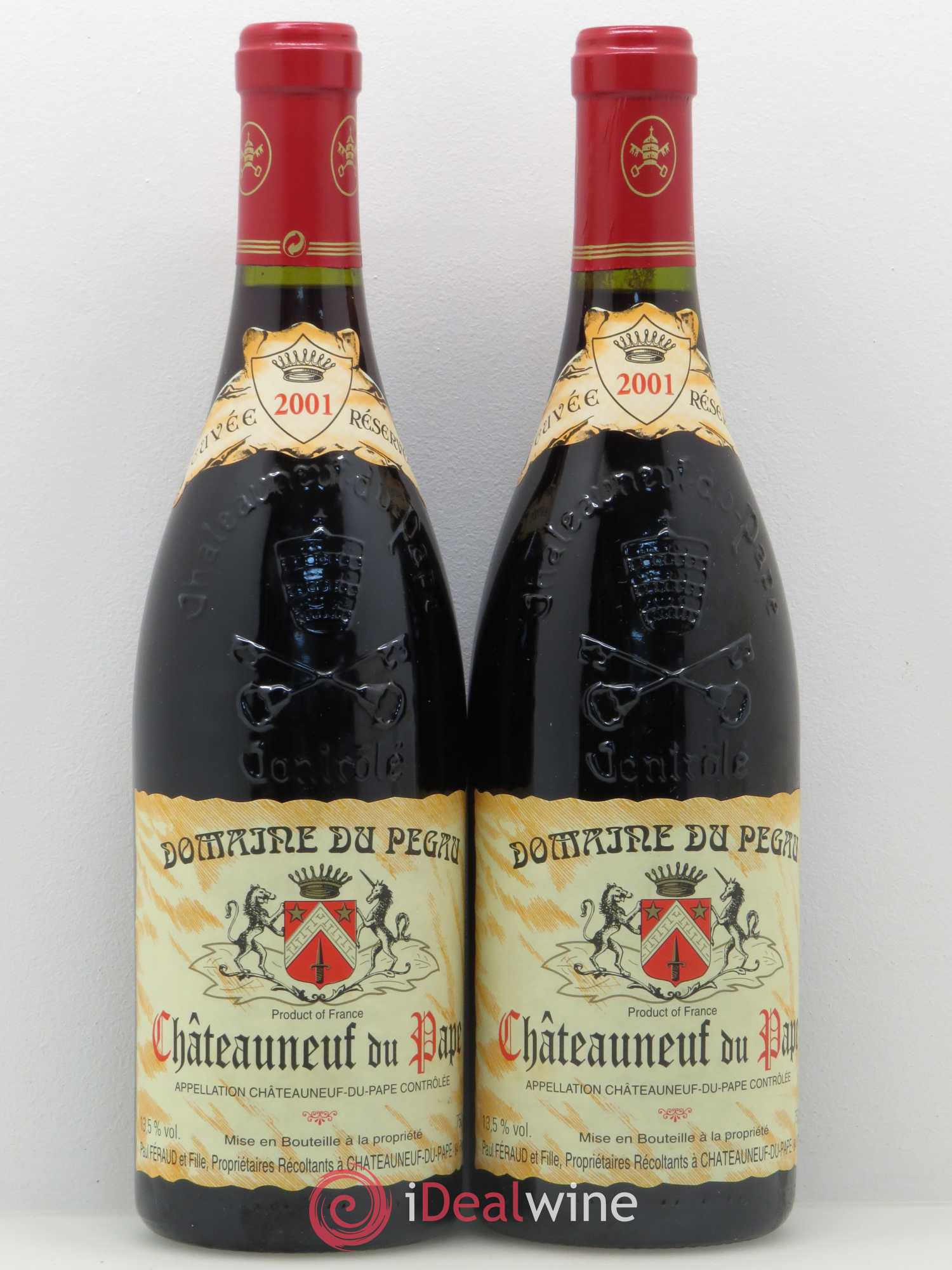 Châteauneuf-du-Pape Domaine du Pégau Cuvée Réservée Paul et Laurence Féraud 2001 - Lot de 2 bouteilles - 0