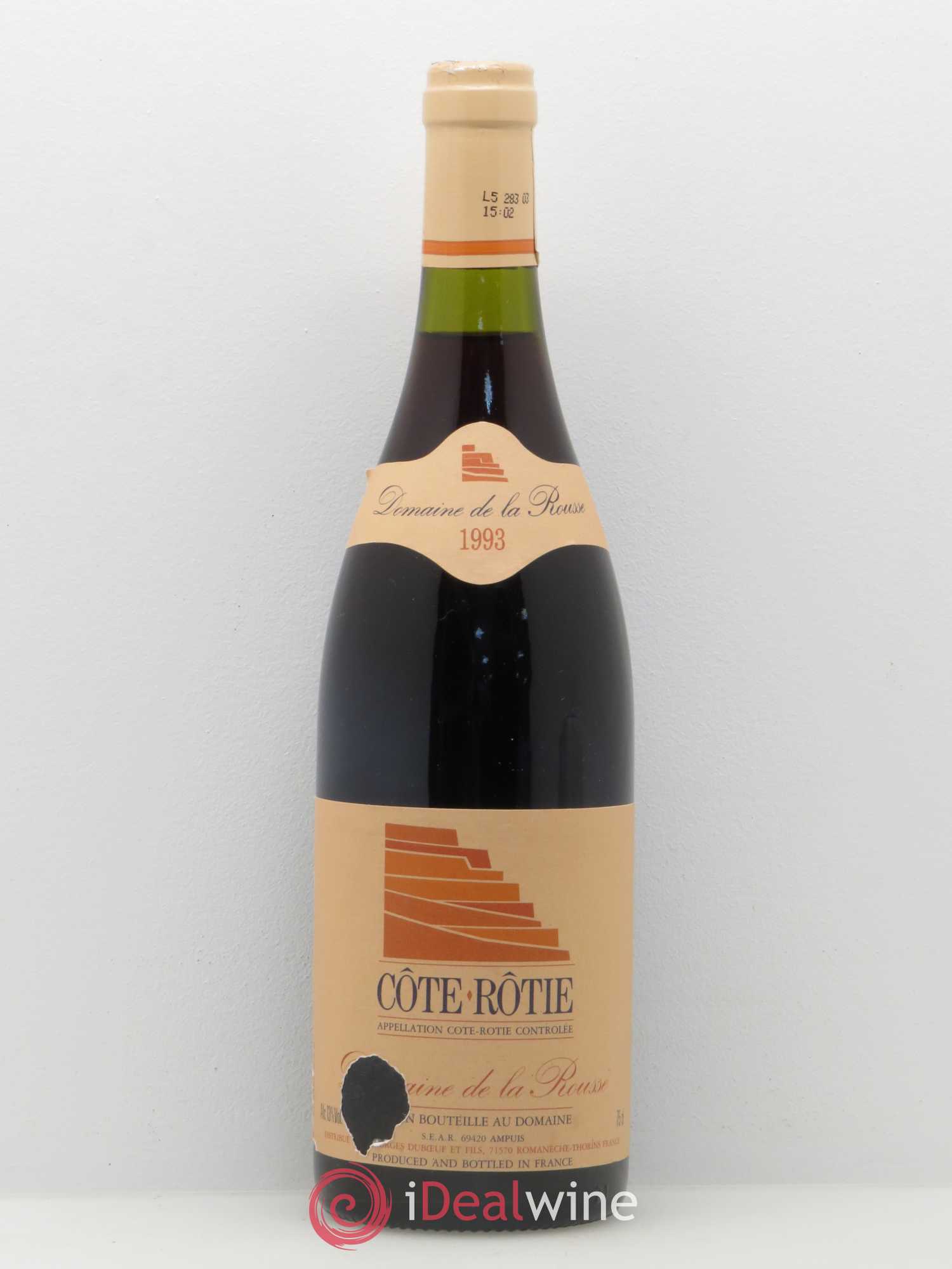 Côte-Rôtie Domaine De La Rousse 1993 - Lot de 1 bouteille - 0