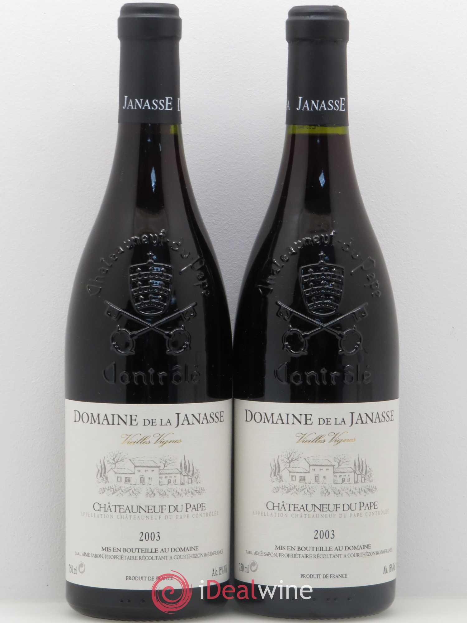 Châteauneuf-du-Pape Cuvée Vieilles Vignes La Janasse (Domaine de) 2003 - Lot de 2 bouteilles - 0
