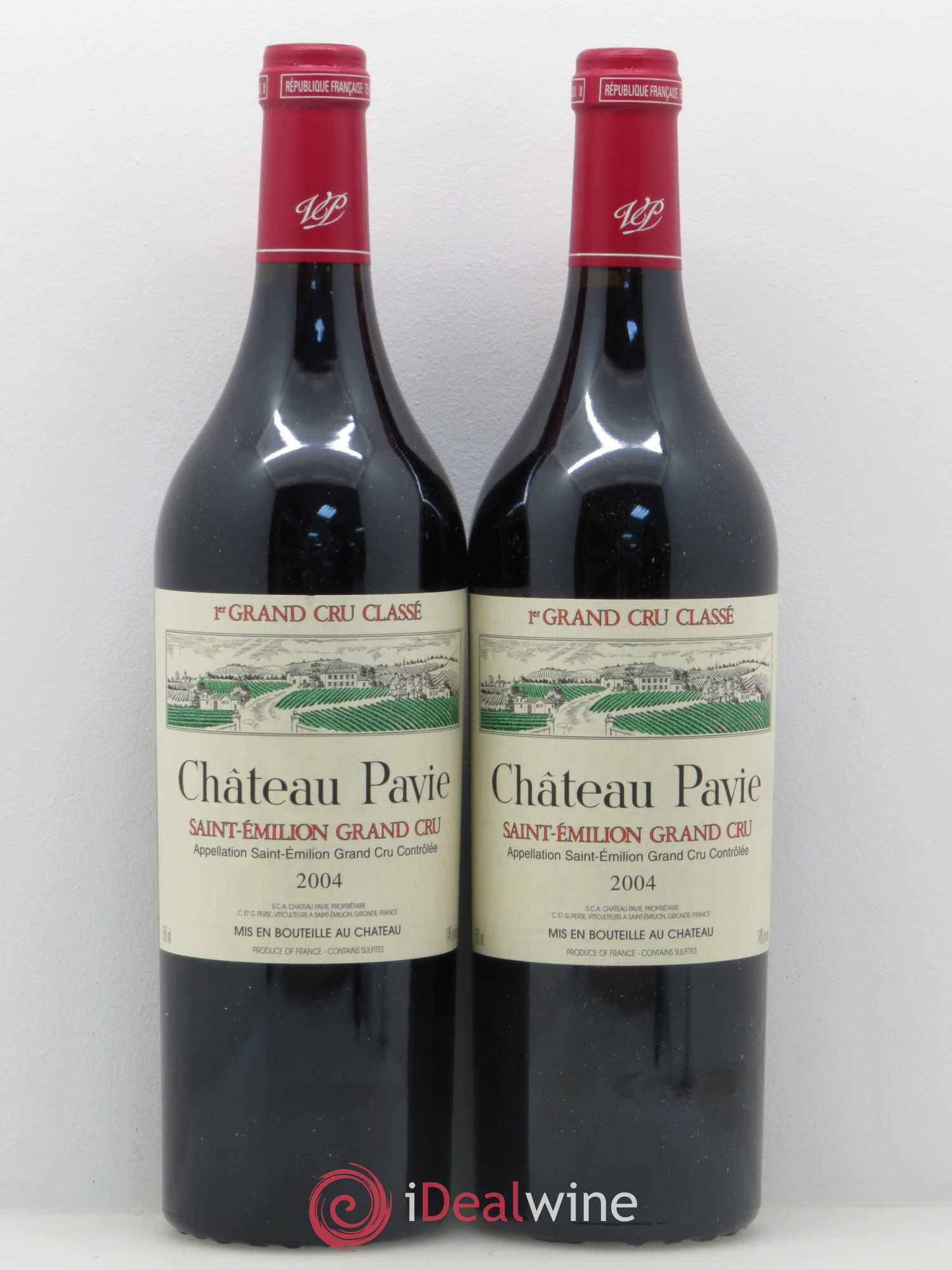 Château Pavie 1er Grand Cru Classé A 2004 - Lot de 2 bouteilles - 0