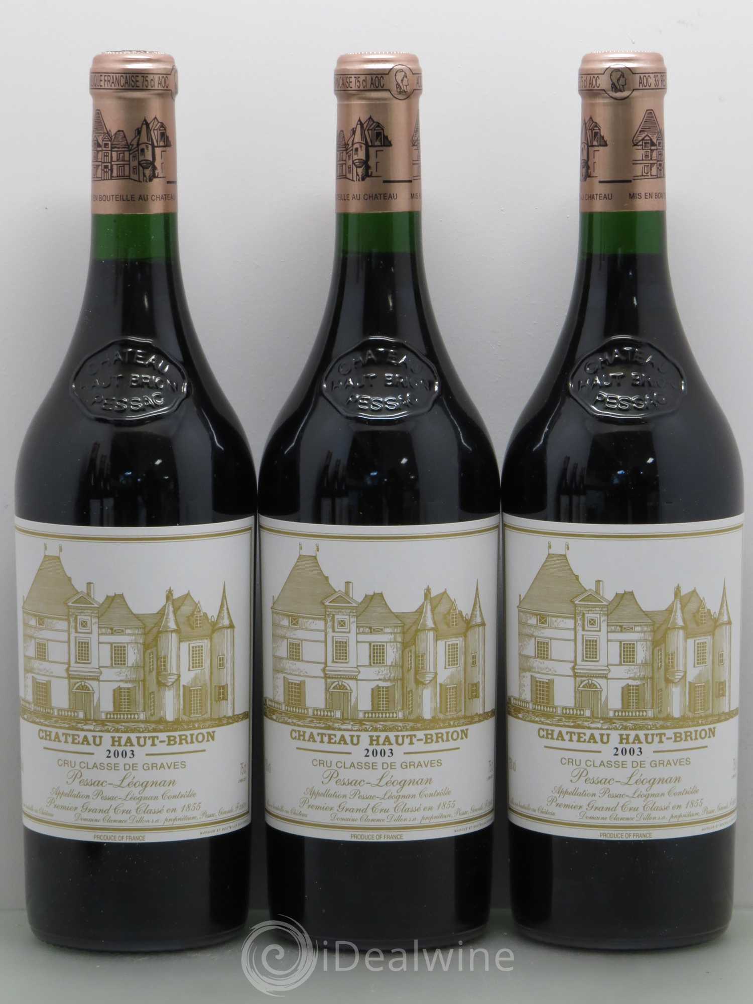 Château Haut Brion 1er Grand Cru Classé 2003 - Lot de 6 bouteilles - 1