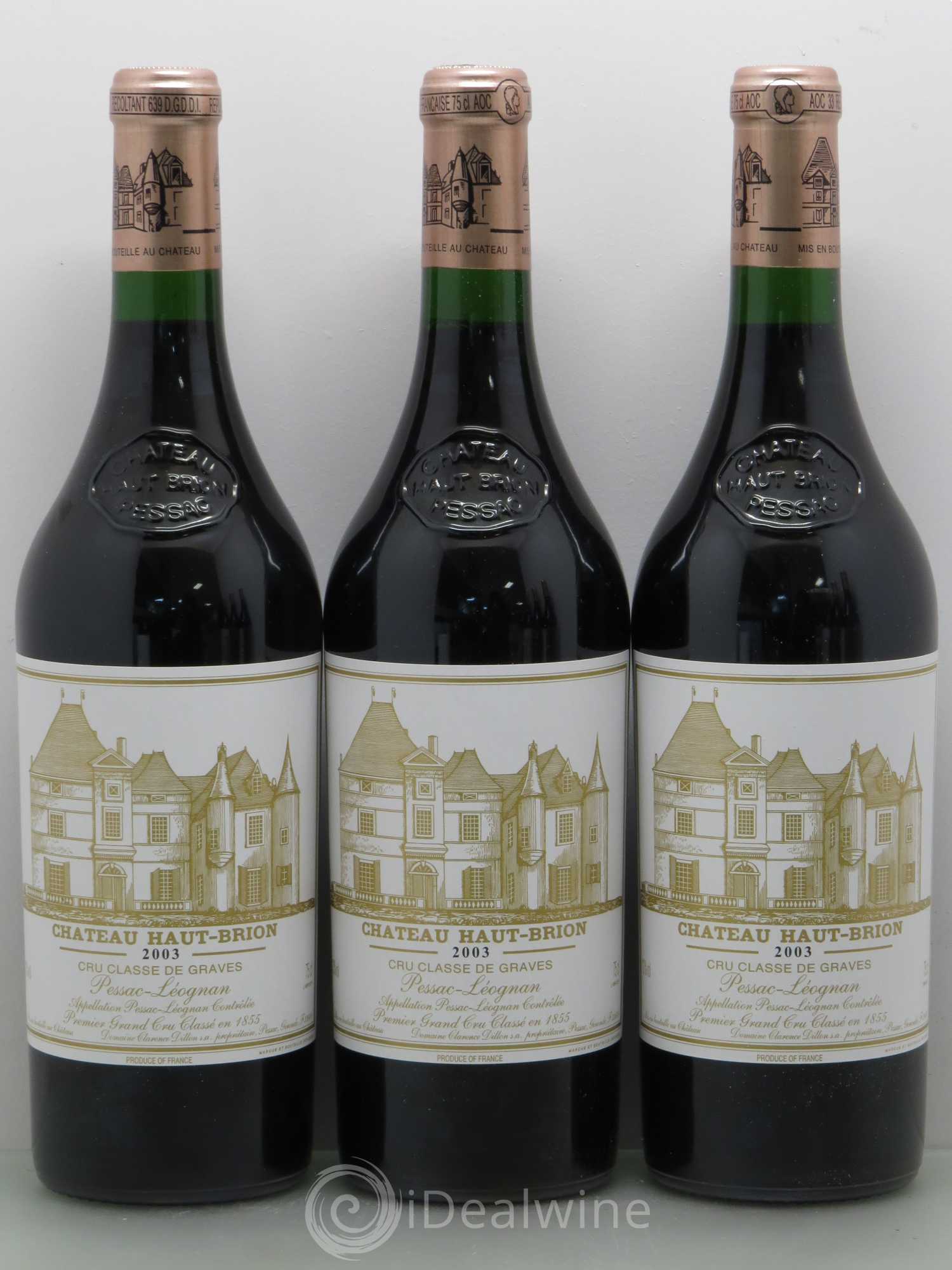 Château Haut Brion 1er Grand Cru Classé 2003 - Lot de 6 bouteilles - 2