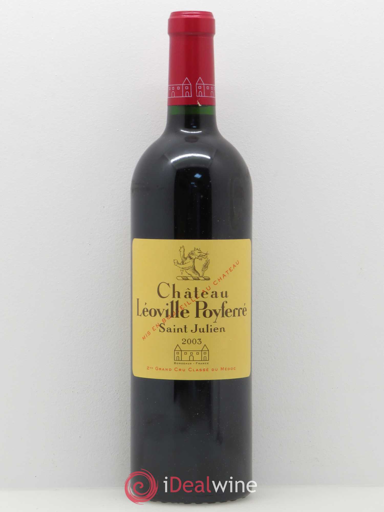 Château Léoville Poyferré 2ème Grand Cru Classé 2003 - Lot de 1 bouteille - 0