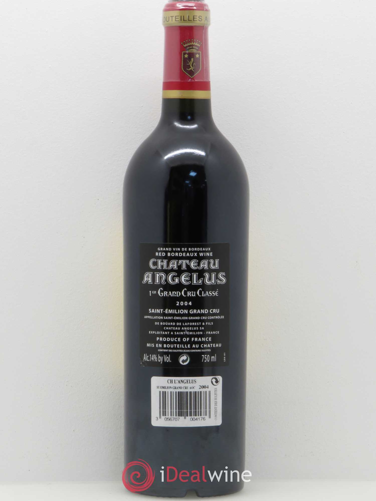 Château Angélus 1er Grand Cru Classé A 2004 - Lot de 1 bouteille - 1