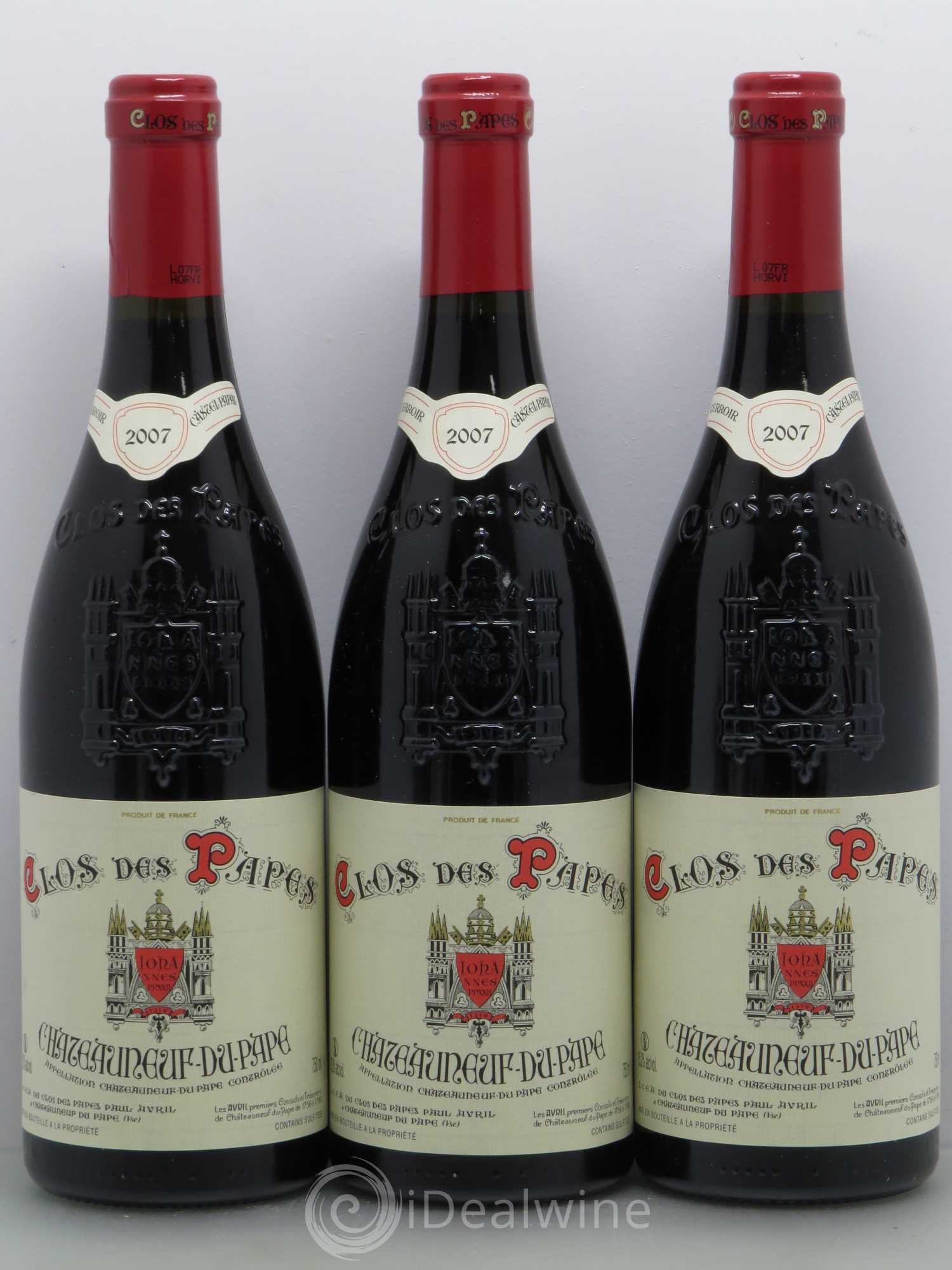 Châteauneuf-du-Pape Clos des Papes - Paul Avril 2007 - Lot de 6 bouteilles - 2