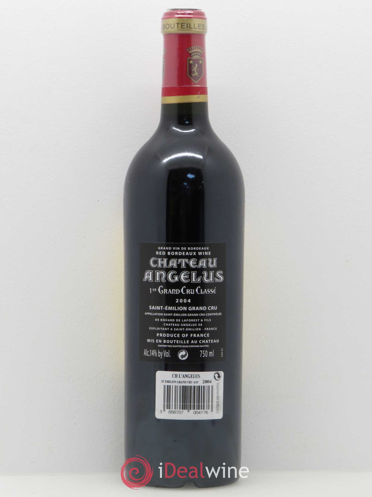 Château Angélus 1er Grand Cru Classé A 2004 - Lot de 1 bouteille - 1