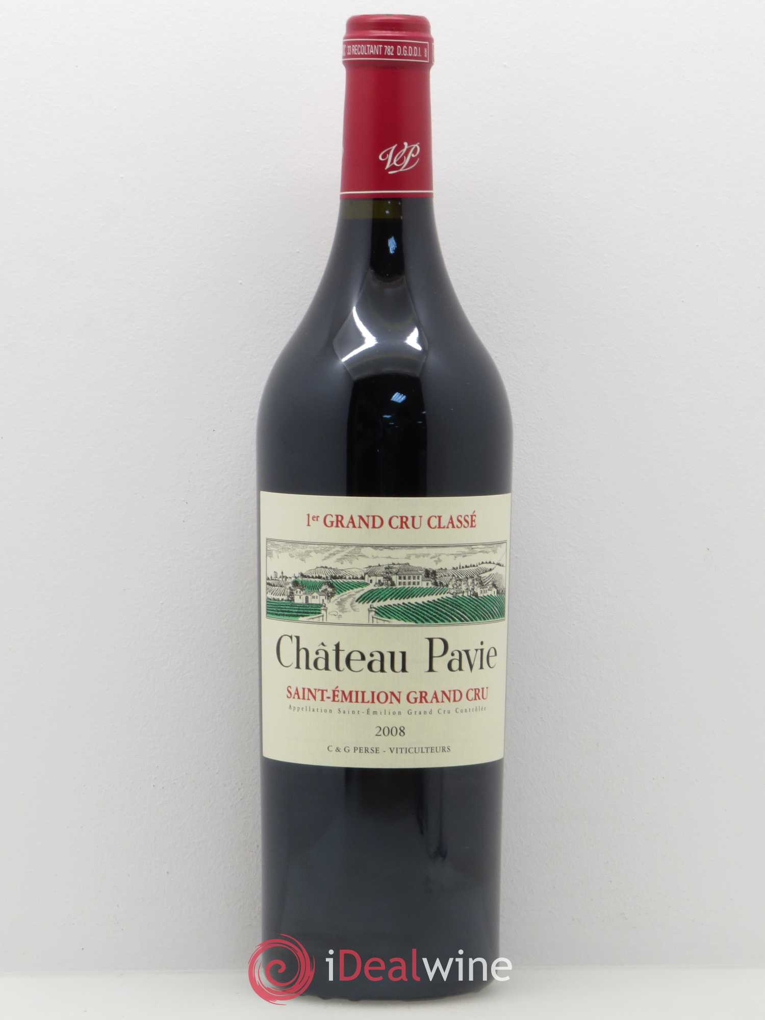 Château Pavie 1er Grand Cru Classé A 2008 - Lot de 1 bouteille - 0