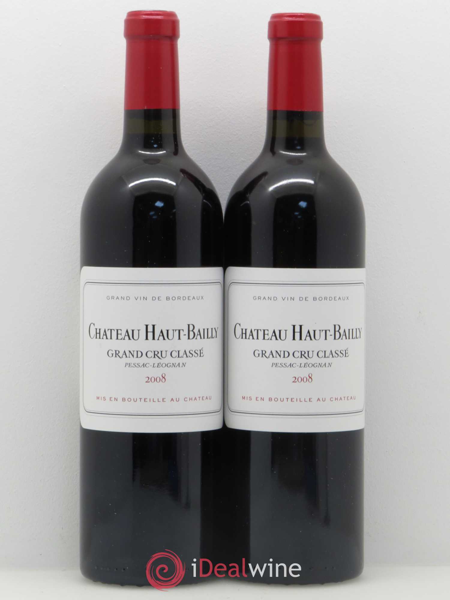 Château Haut-Bailly Cru Classé de Graves 2008 - Lot de 2 bouteilles - 0