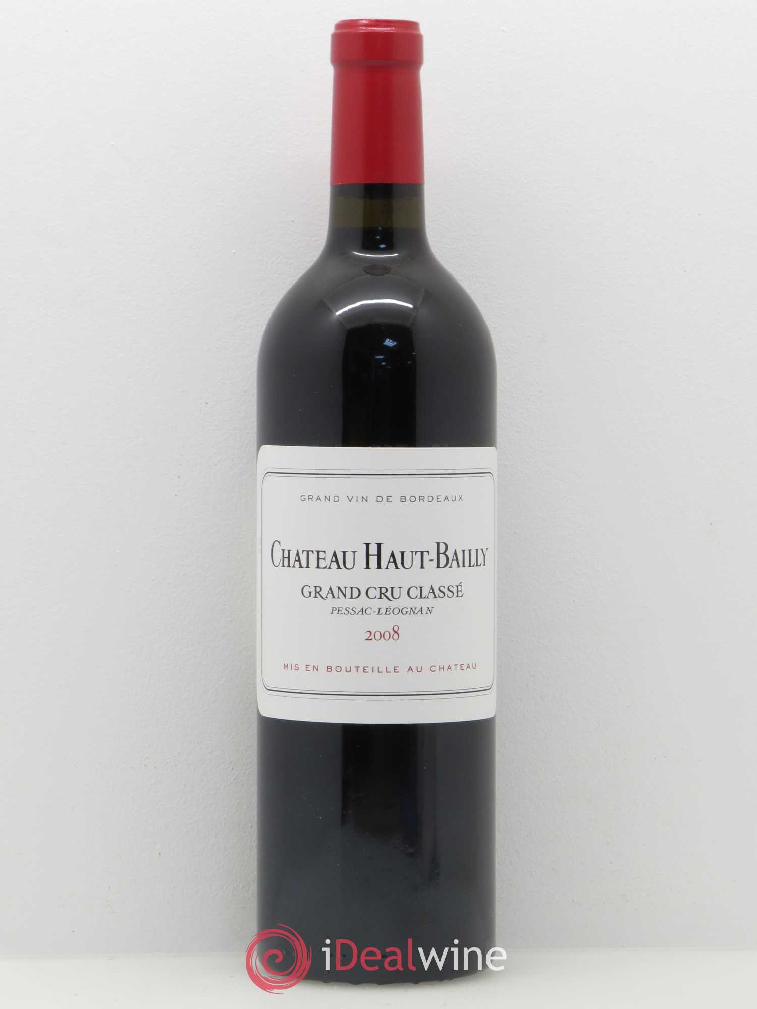 Château Haut-Bailly Cru Classé de Graves 2008 - Lot de 1 bouteille - 0