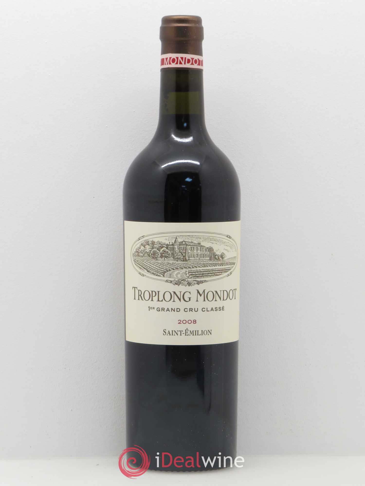 Château Troplong Mondot 1er Grand Cru Classé B 2008 - Lot de 1 bouteille - 0