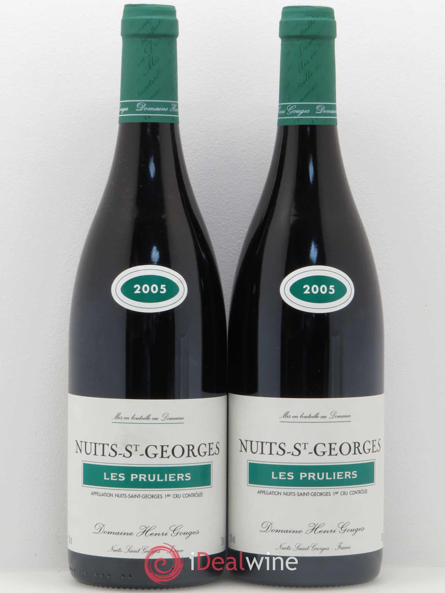 Nuits-Saint-Georges 1er Cru Les Pruliers Henri Gouges 2005 - Lot of 2 bottles - 0