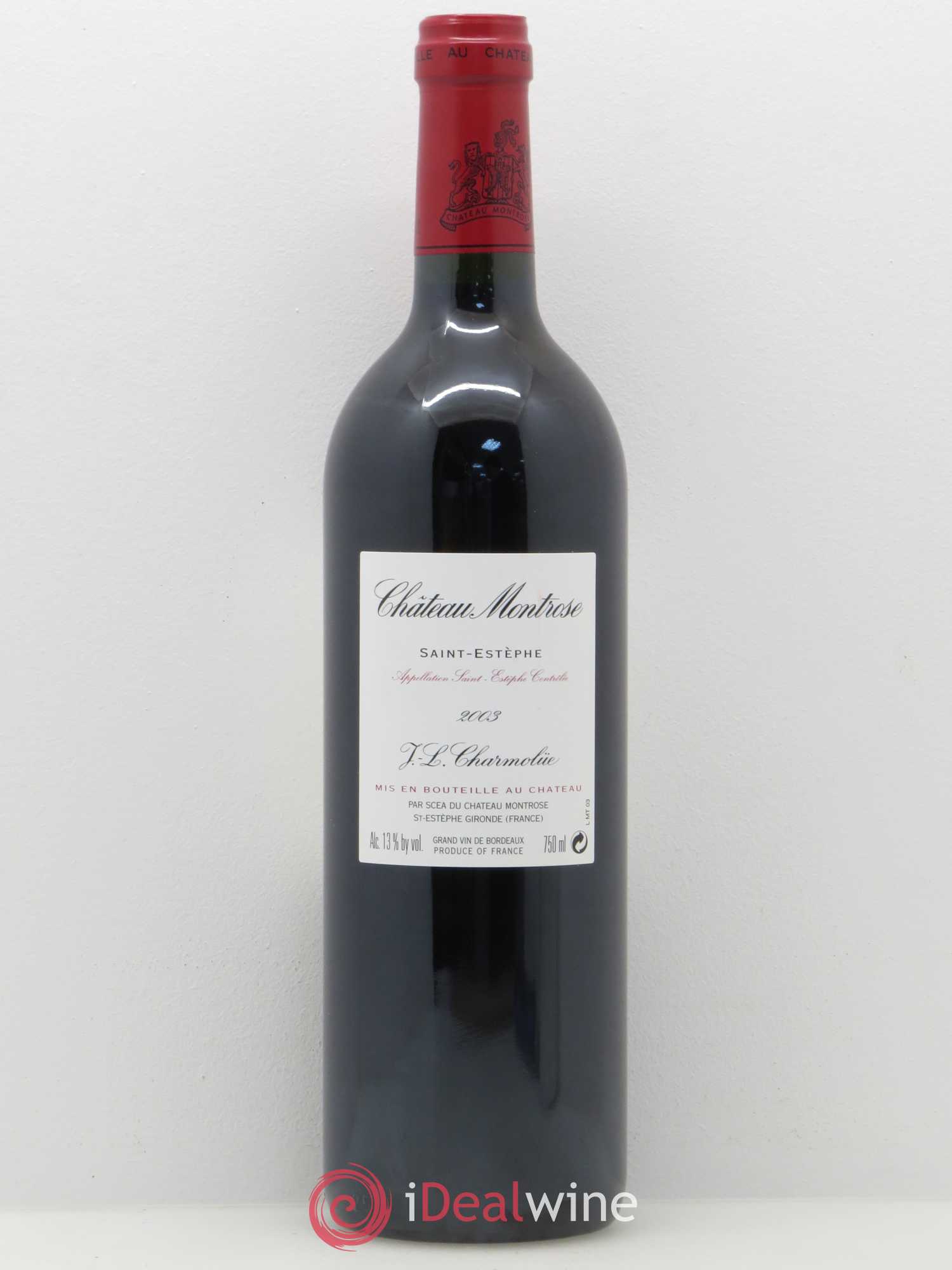 Château Montrose 2ème Grand Cru Classé 2003 - Lot de 1 bouteille - 1