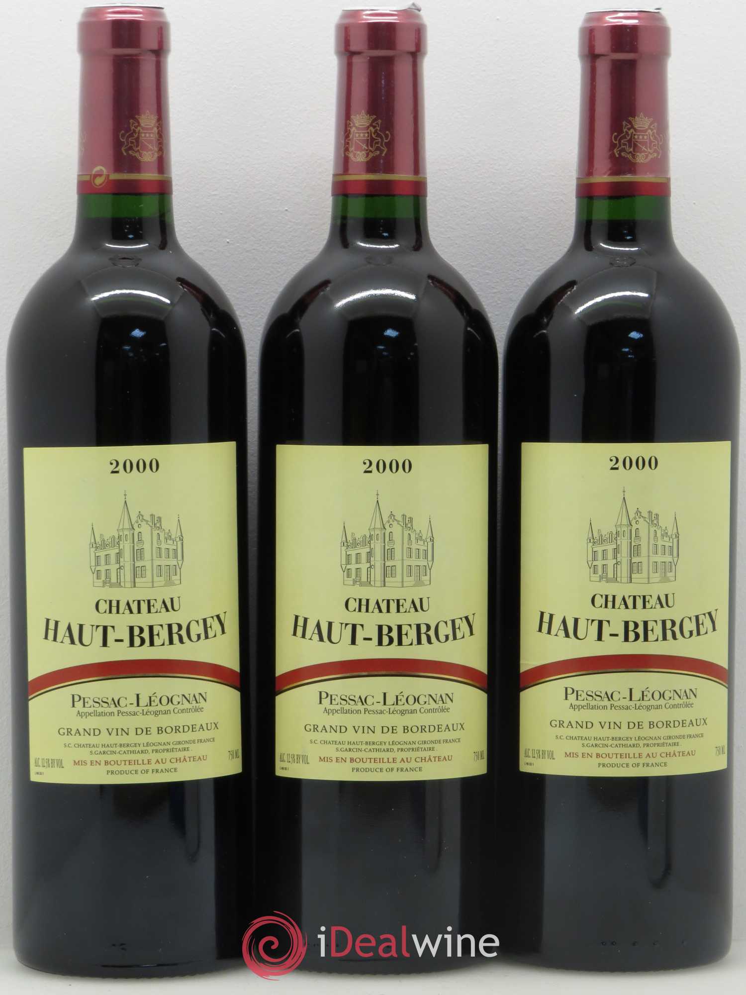Château Haut-Bergey 2000 - Lot de 3 bouteilles - 0