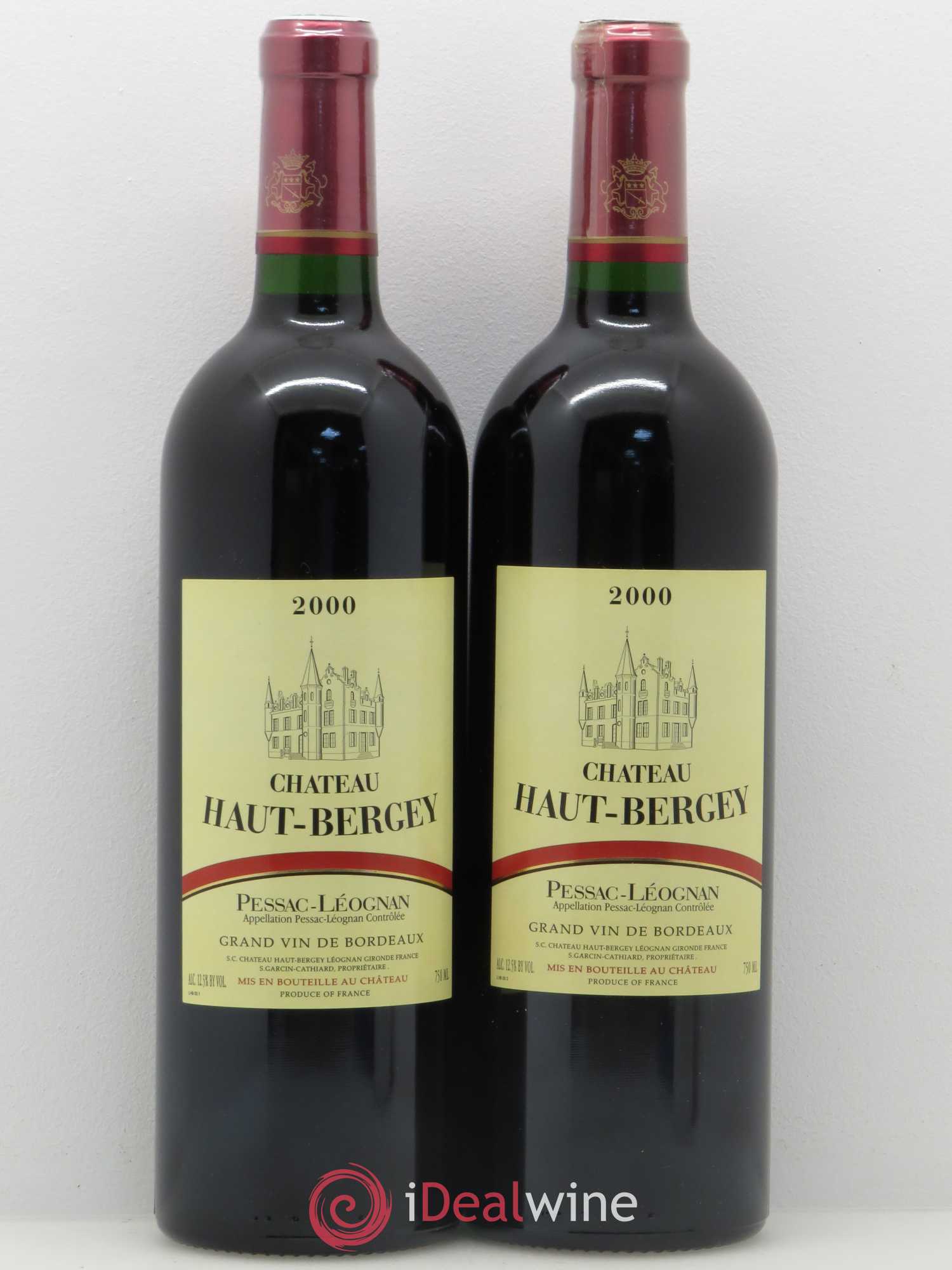 Château Haut-Bergey 2000 - Lot de 2 bouteilles - 0