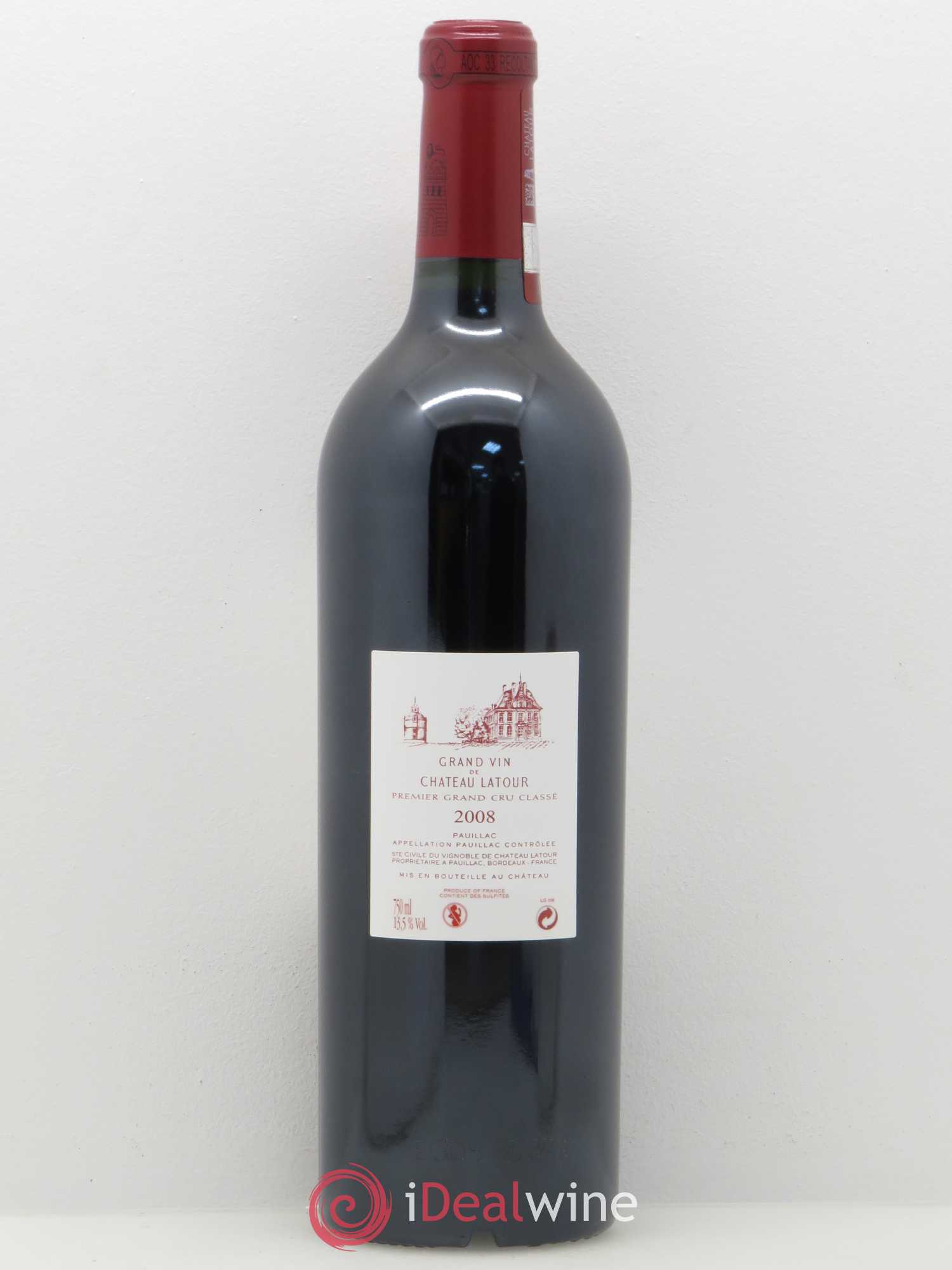 Château Latour 1er Grand Cru Classé 2008 - Lot de 1 bouteille - 1
