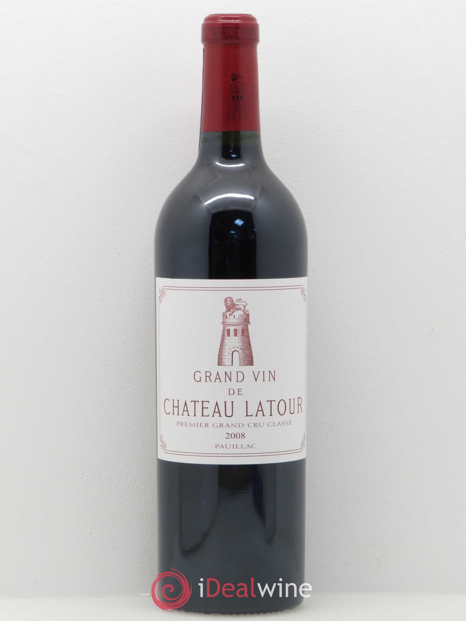 Château Latour 1er Grand Cru Classé 2008 - Lot de 1 bouteille - 0
