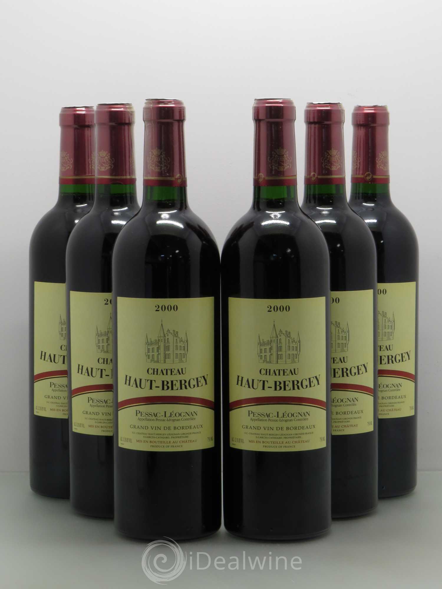 Château Haut-Bergey 2000 - Lot de 6 bouteilles - 0