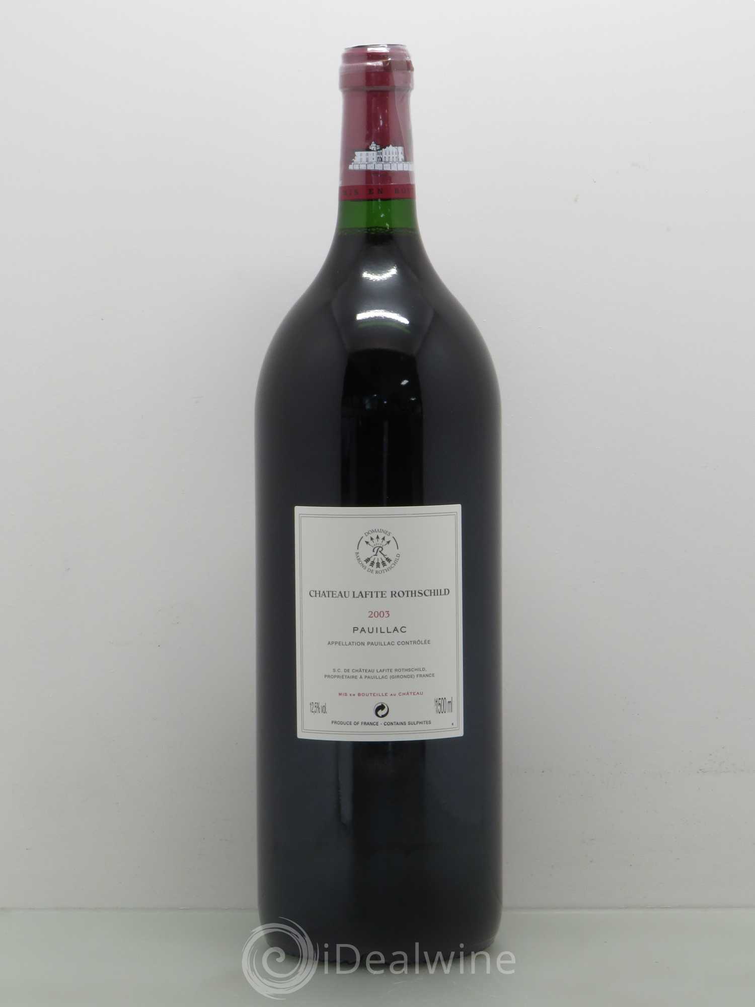 Château Lafite Rothschild 1er Grand Cru Classé 2003 - Lot de 1 magnum - 1