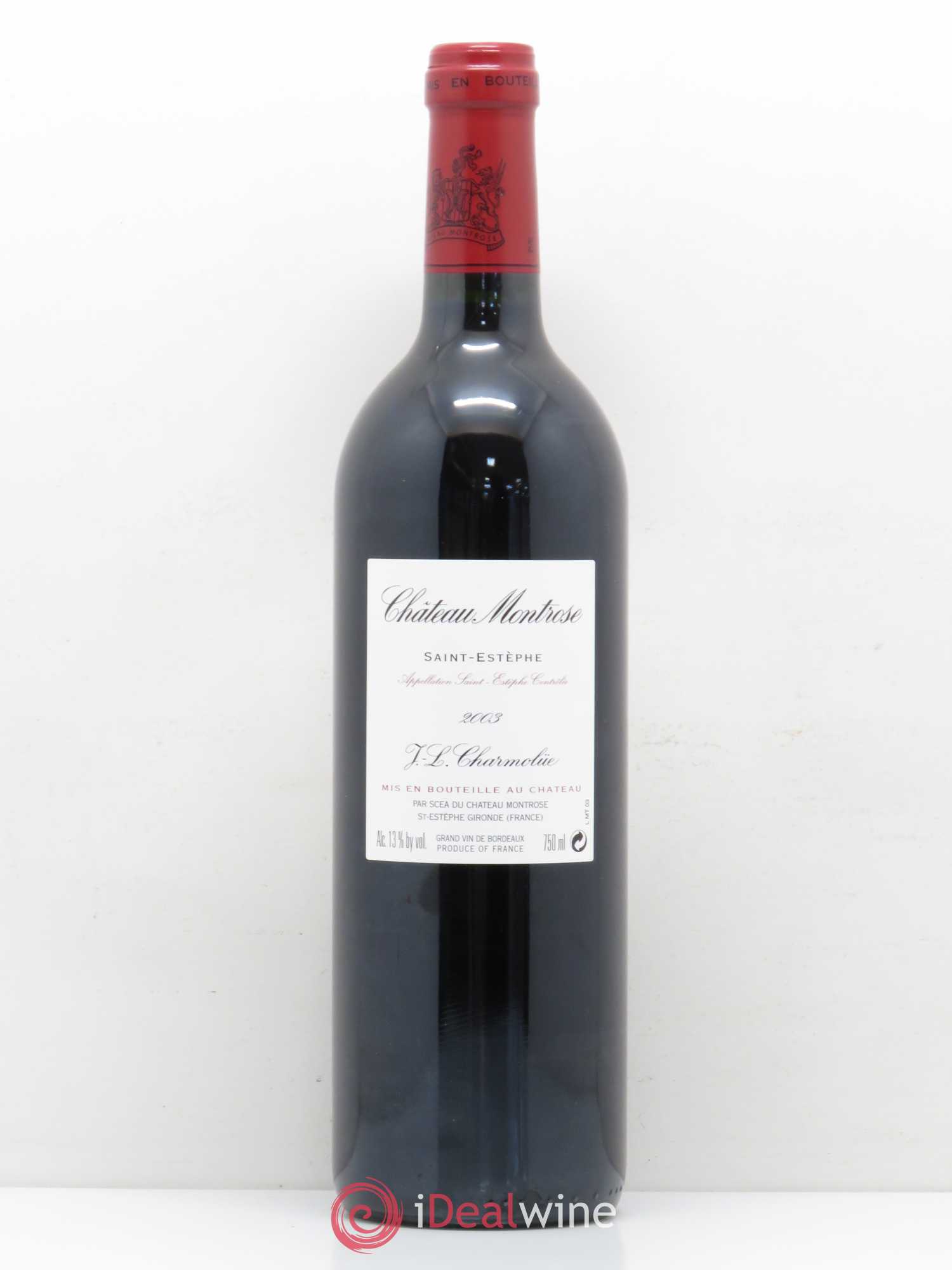 Château Montrose 2ème Grand Cru Classé 2003 - Lot de 1 bouteille - 1