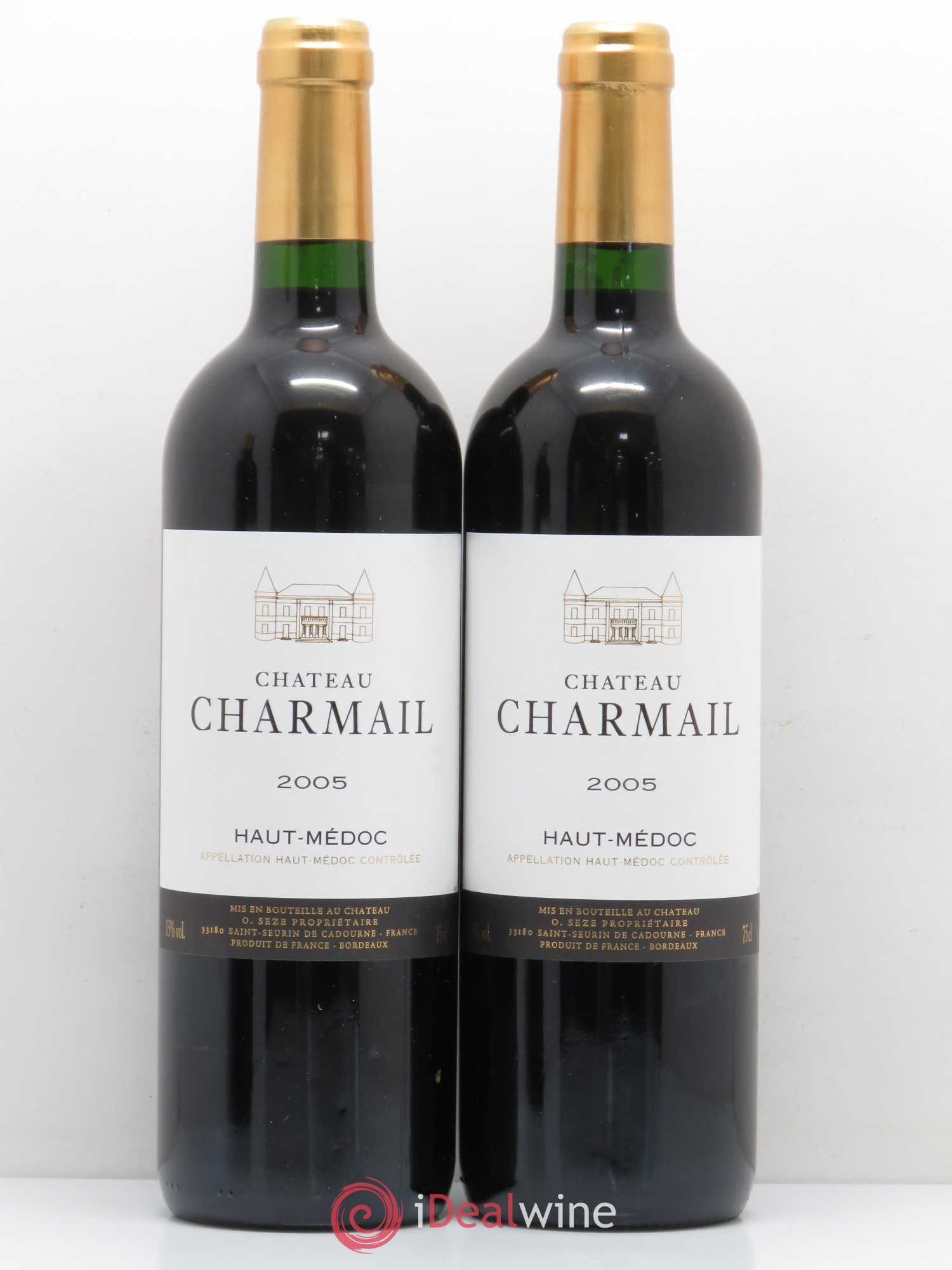 Château Charmail Cru Bourgeois 2005 - Lot de 2 bouteilles - 0