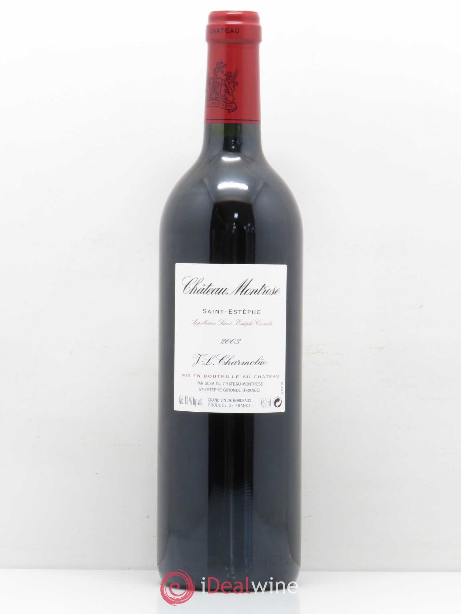 Château Montrose 2ème Grand Cru Classé 2003 - Lot de 1 bouteille - 1