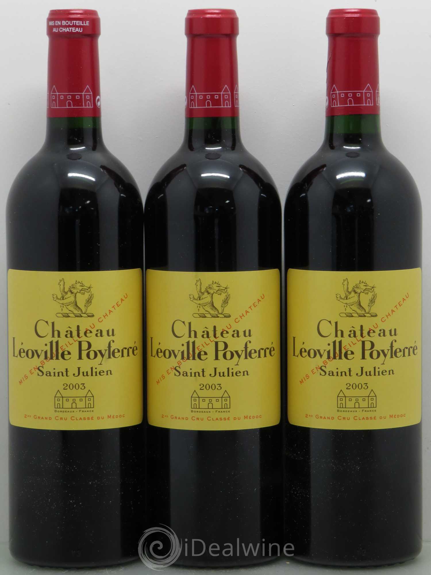 Château Léoville Poyferré 2ème Grand Cru Classé 2003 - Lot de 12 bouteilles - 4