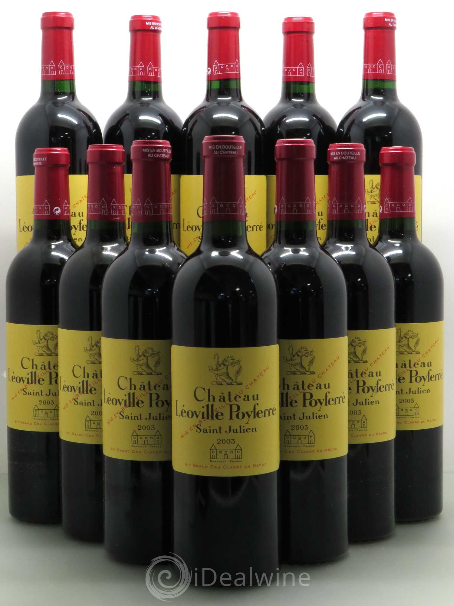 Château Léoville Poyferré 2ème Grand Cru Classé 2003 - Lot de 12 bouteilles - 0