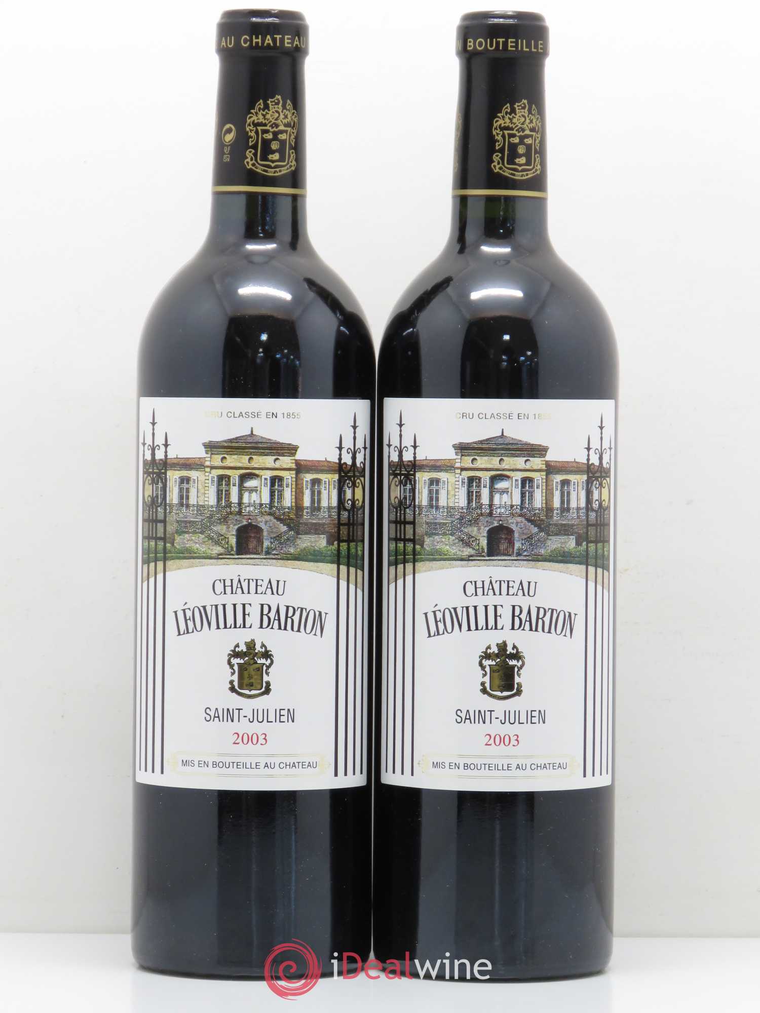 Château Léoville Barton 2ème Grand Cru Classé 2003 - Lot de 2 bouteilles - 0