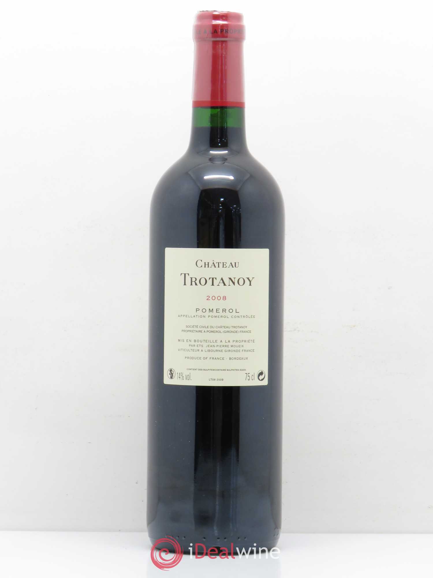 Château Trotanoy 2008 - Lot de 1 bouteille - 1