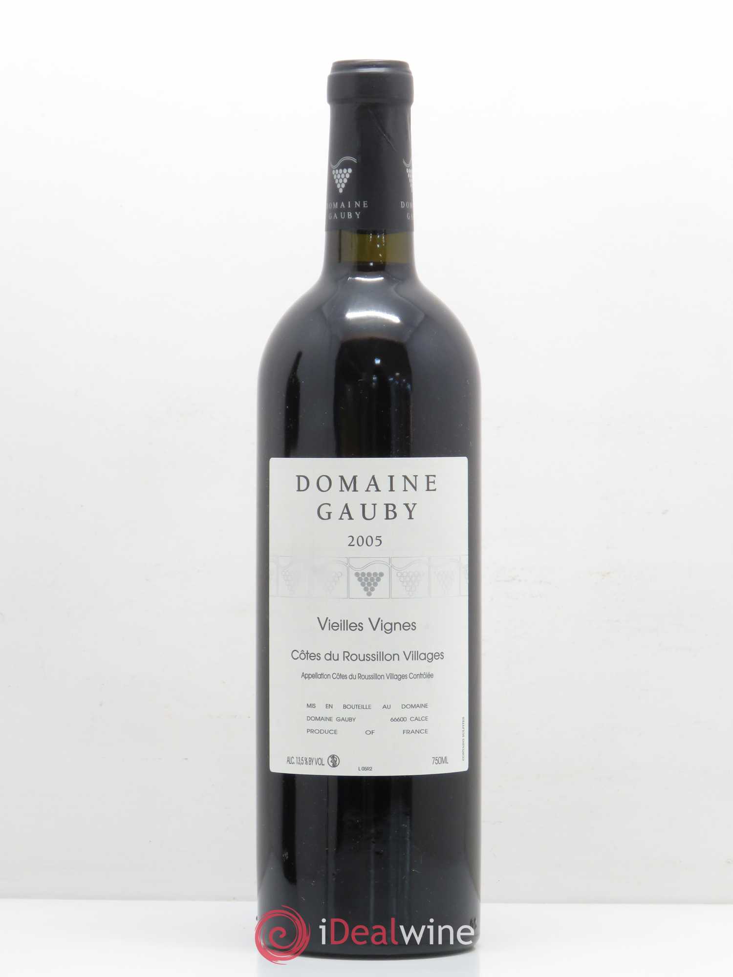 Côtes du Roussillon Villages Vieilles vignes Gauby (Domaine) 2005 - Lot de 1 bouteille - 0