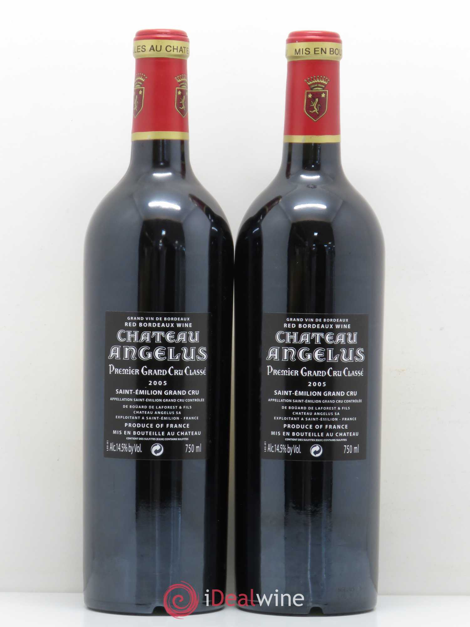 Château Angélus 1er Grand Cru Classé A 2005 - Lot de 2 bouteilles - 1