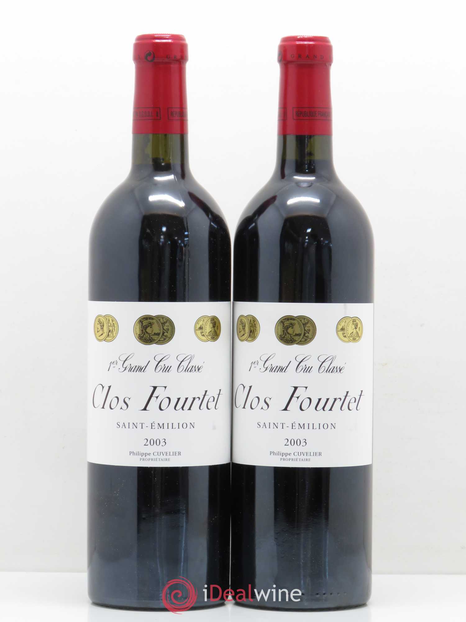 Clos Fourtet 1er Grand Cru Classé B 2003 - Lot de 2 bouteilles - 0