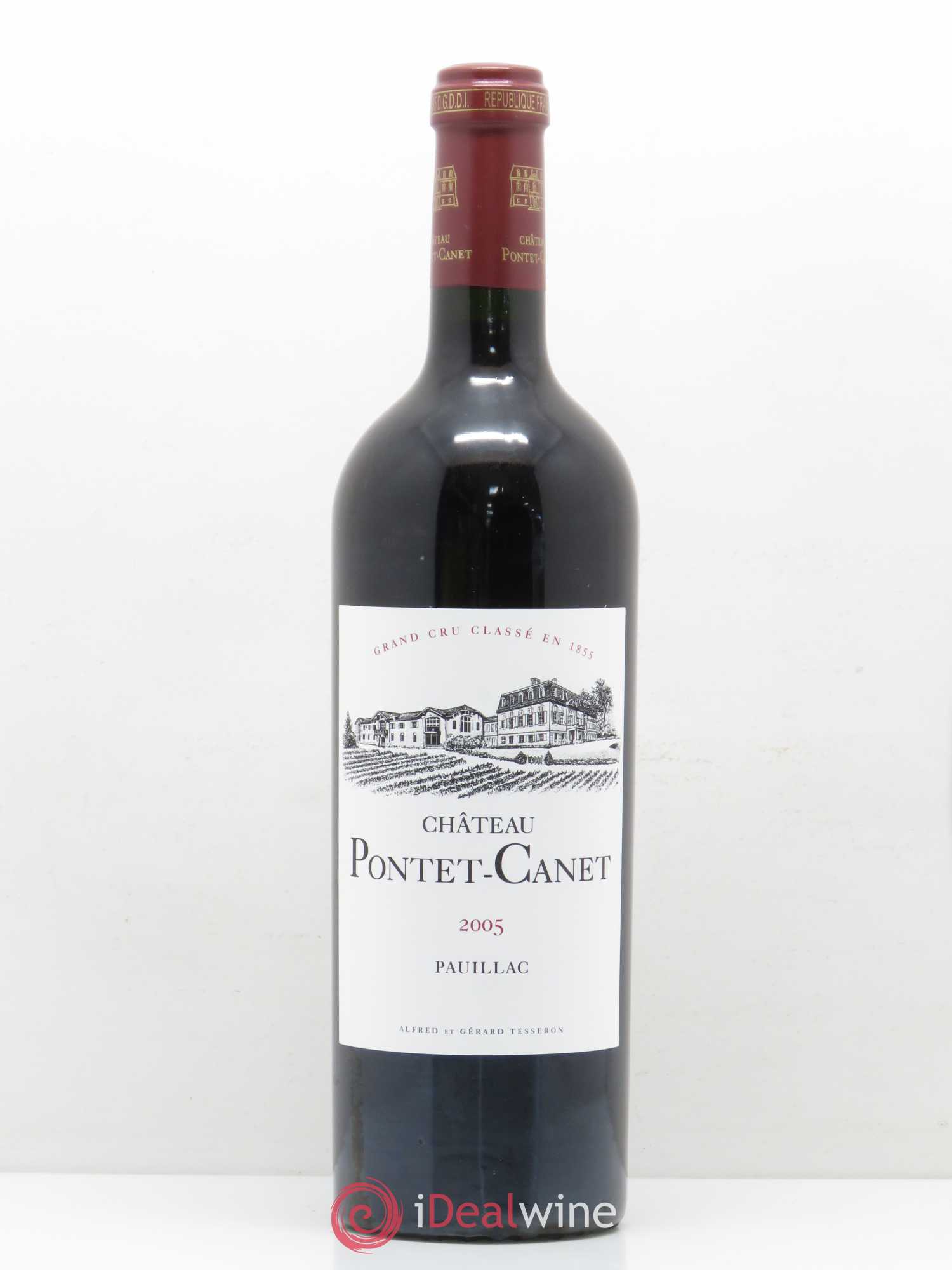 Château Pontet Canet 5ème Grand Cru Classé 2005 - Lot de 1 bouteille - 0