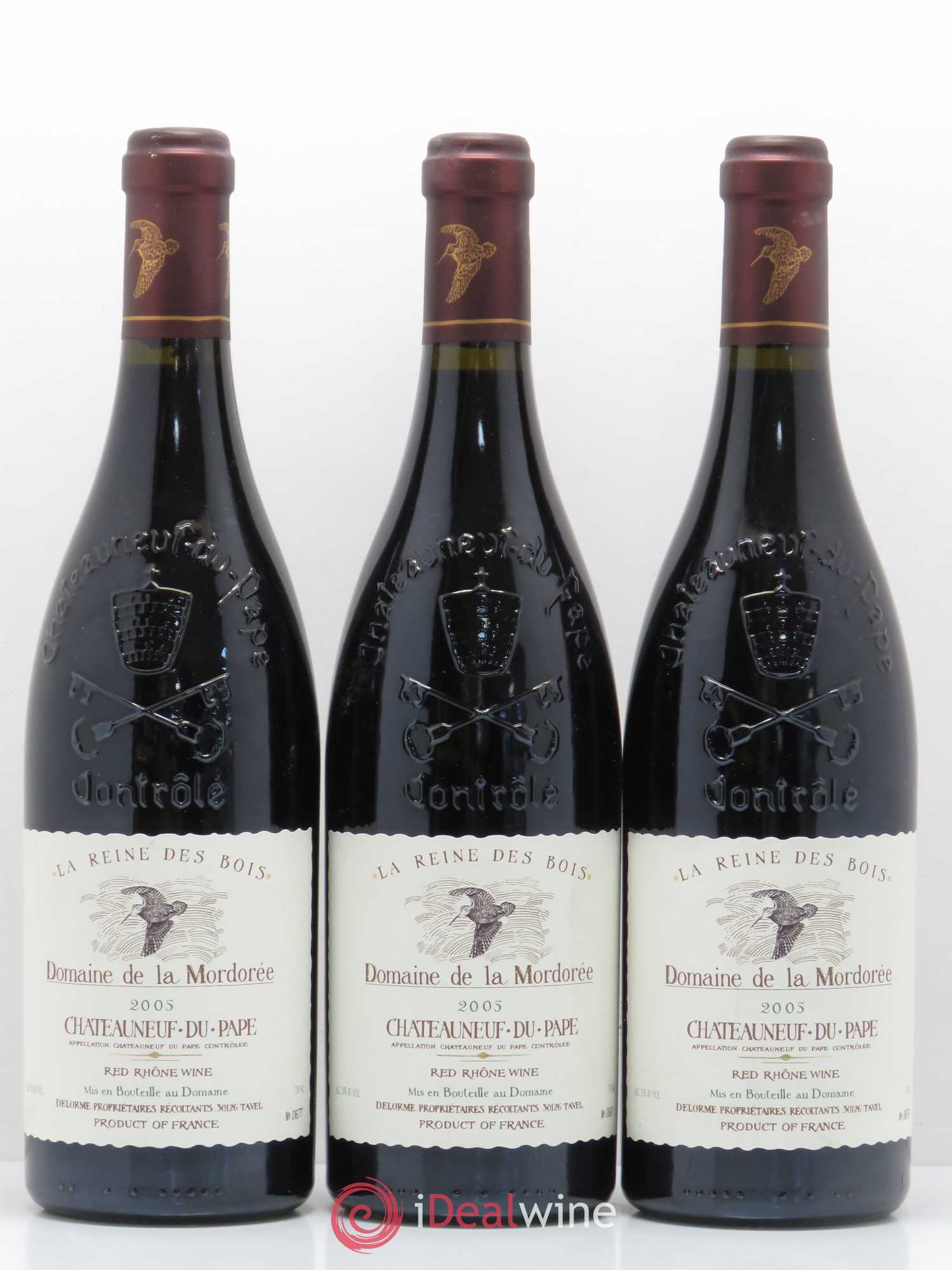 Châteauneuf-du-Pape Cuvée de la Reine des Bois La Mordorée (Domaine de) 2005 - Lot de 3 bouteilles - 0