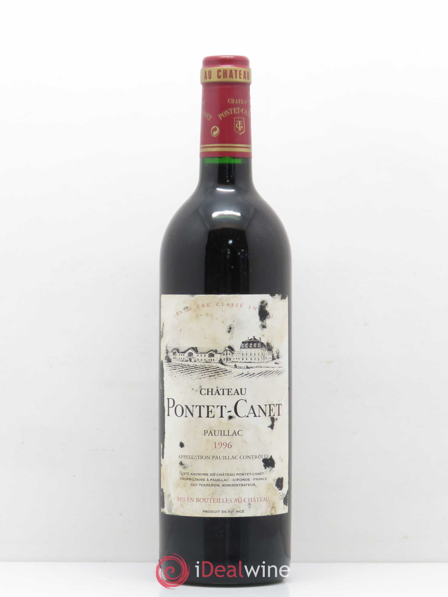 Château Pontet Canet 5ème Grand Cru Classé 1996 - Lot de 1 bouteille - 0