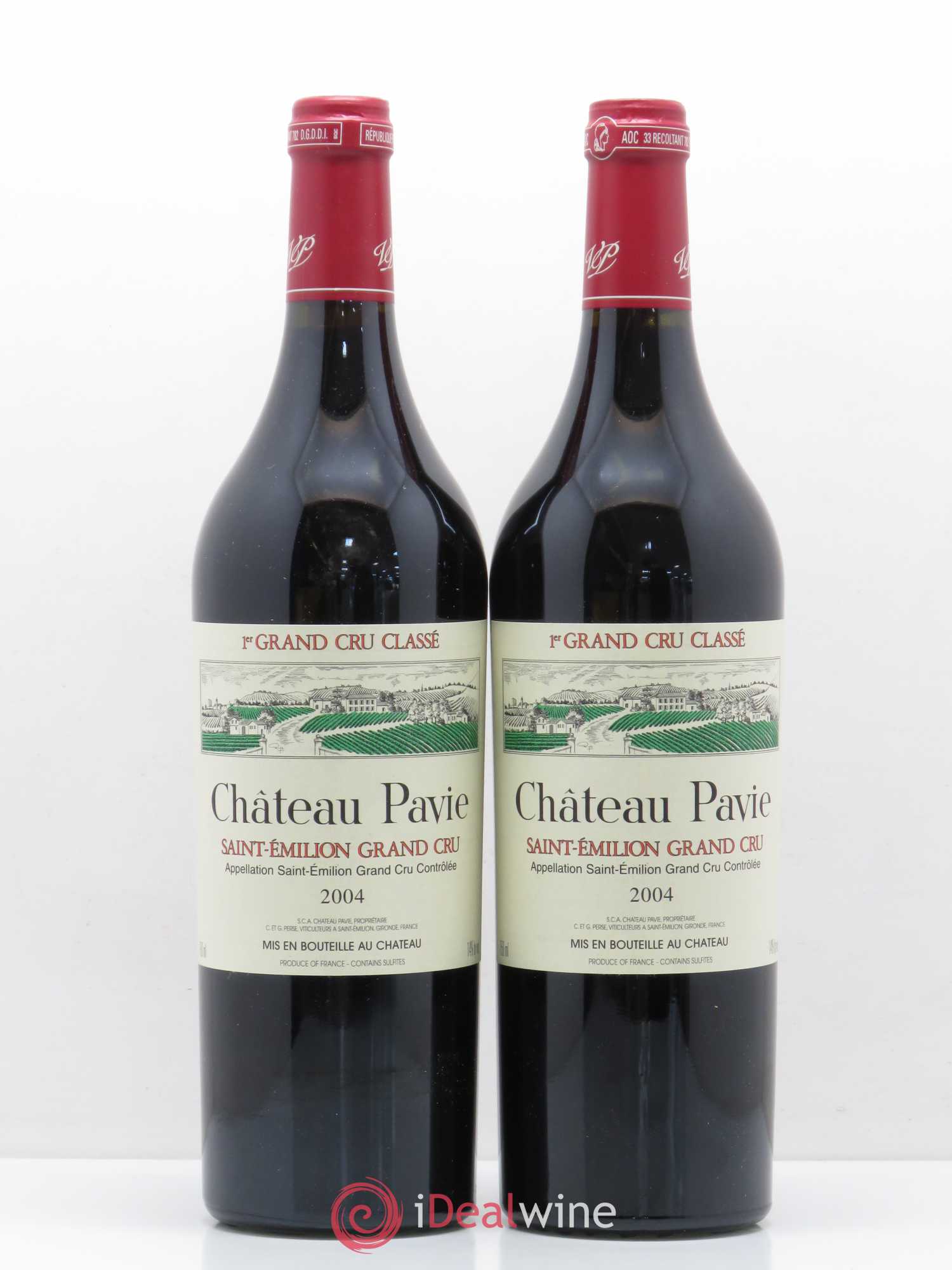 Château Pavie 1er Grand Cru Classé A 2004 - Lot de 2 bouteilles - 0